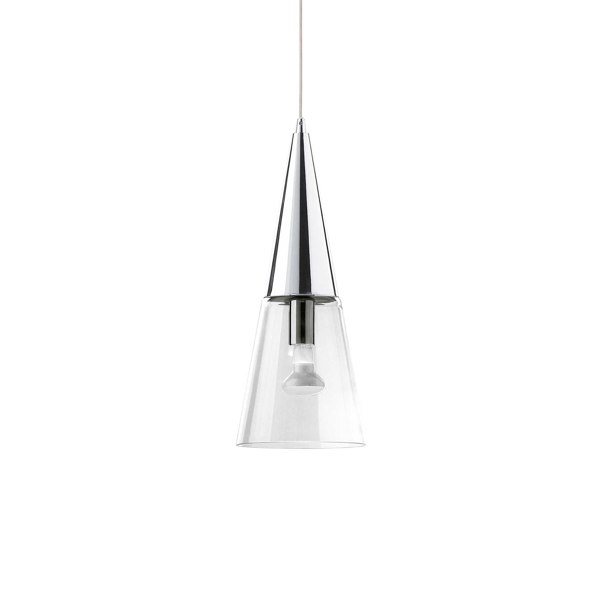 Cono Single Pendant Light Chrome