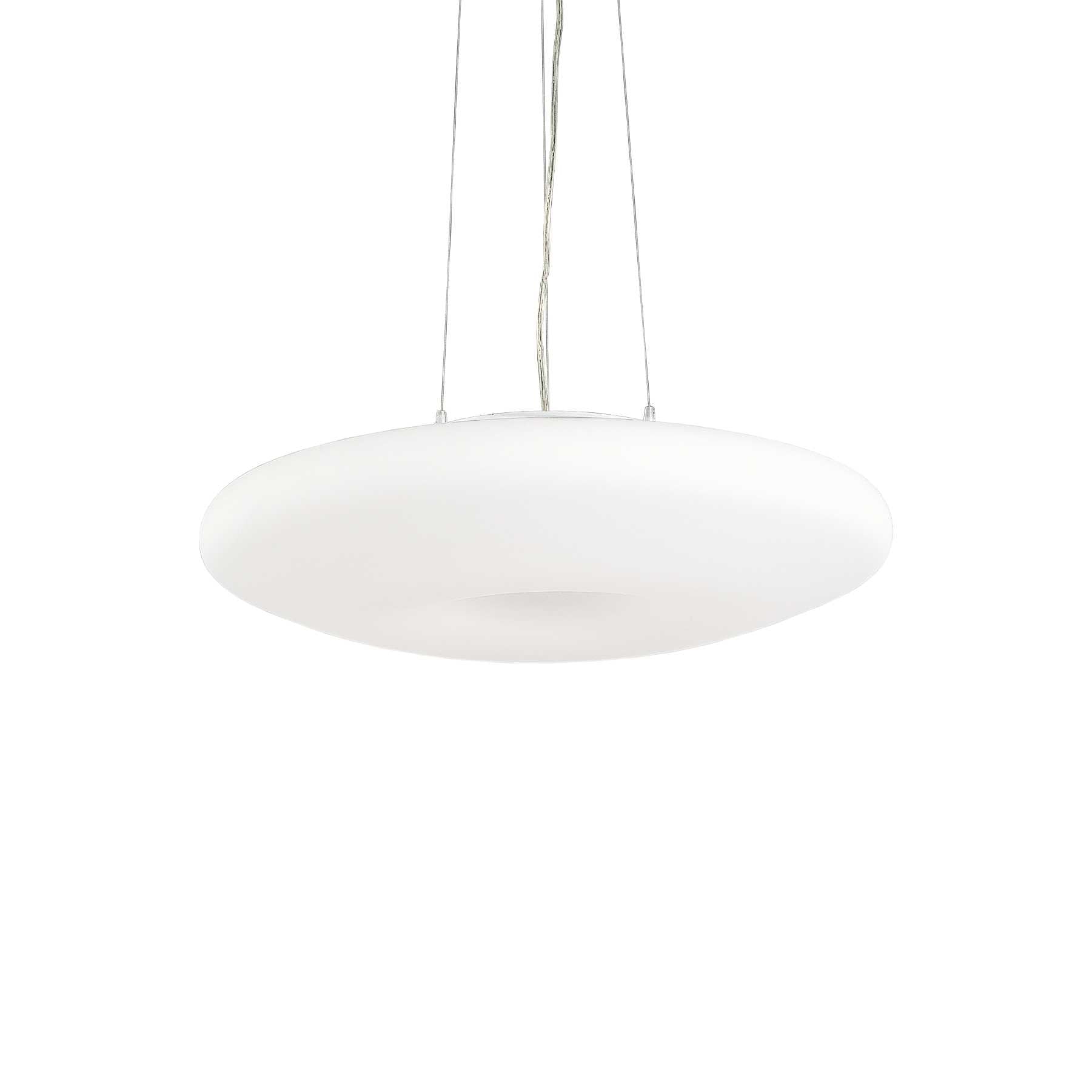 Glory Modern White Round Disc Ceiling Pendant