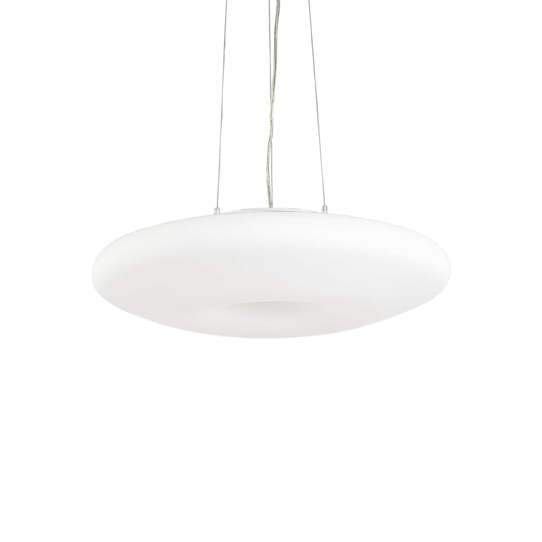 Glory Modern Larger White Round Disc Ceiling Pendant