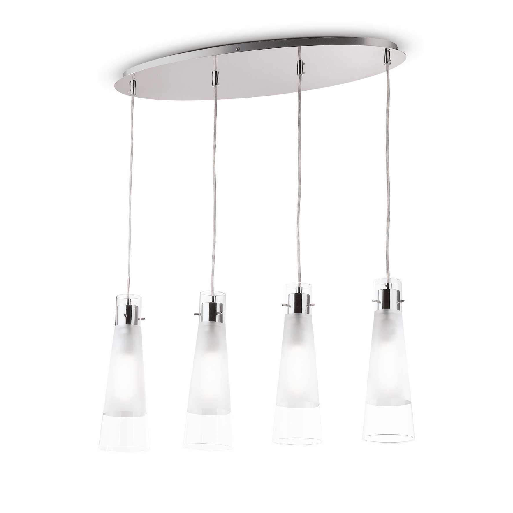 Kuky Clear 4 Bulb Pendant Light