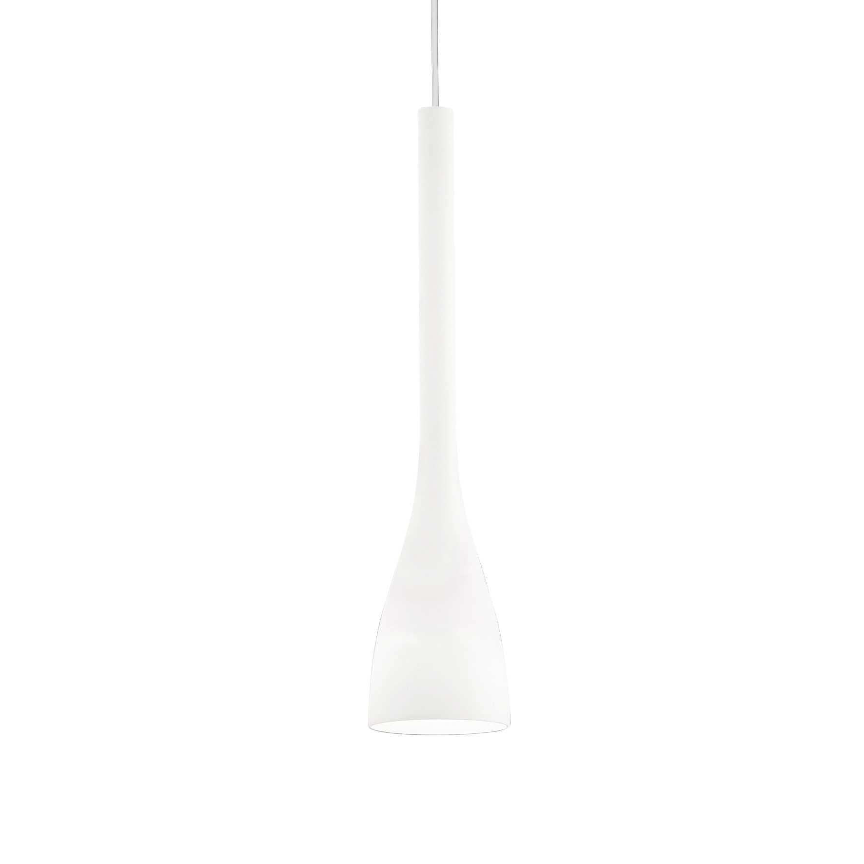 Champagne Flut Shaped Island Pendant Drop, White