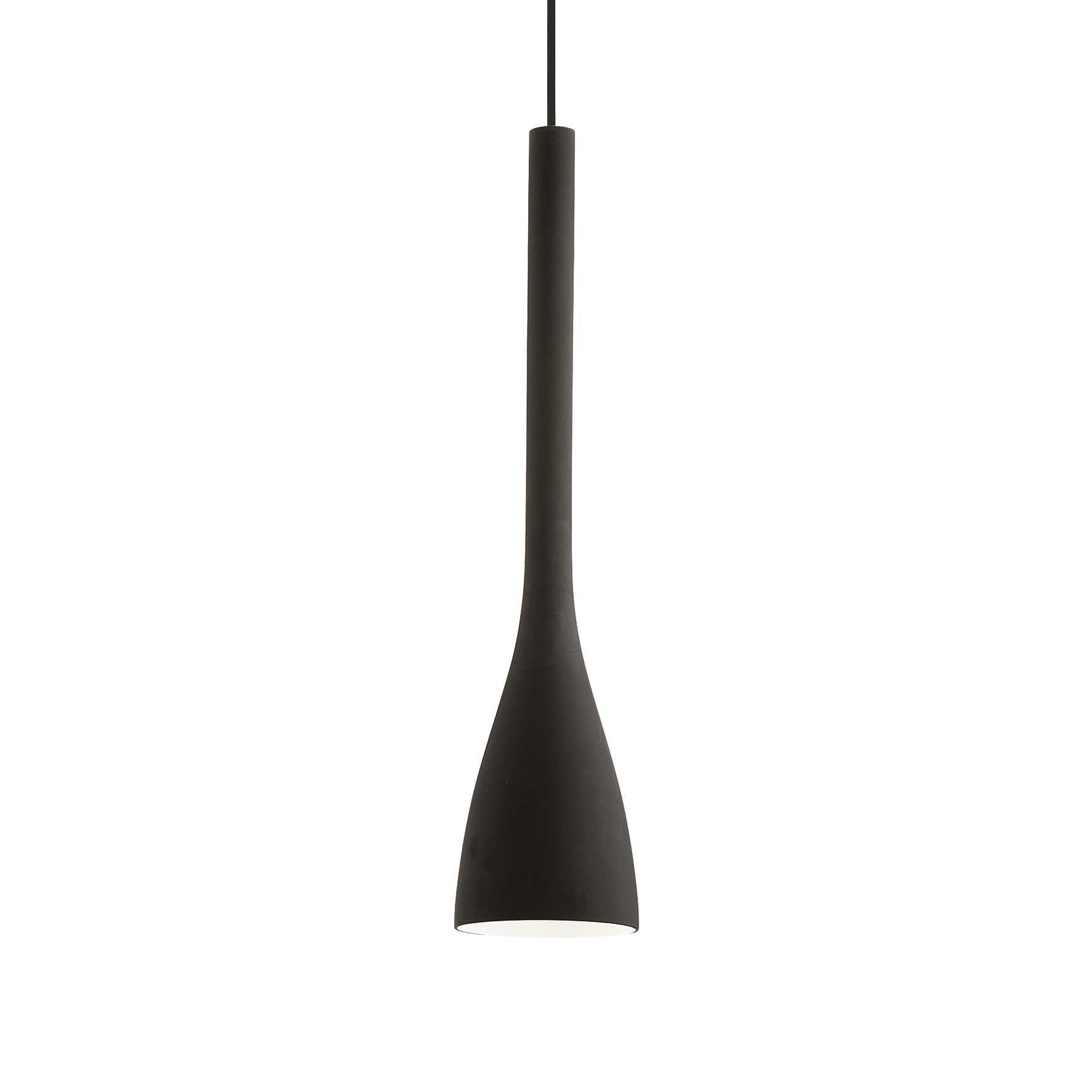 Champagne Flut Shaped Island Pendant Drop, Black