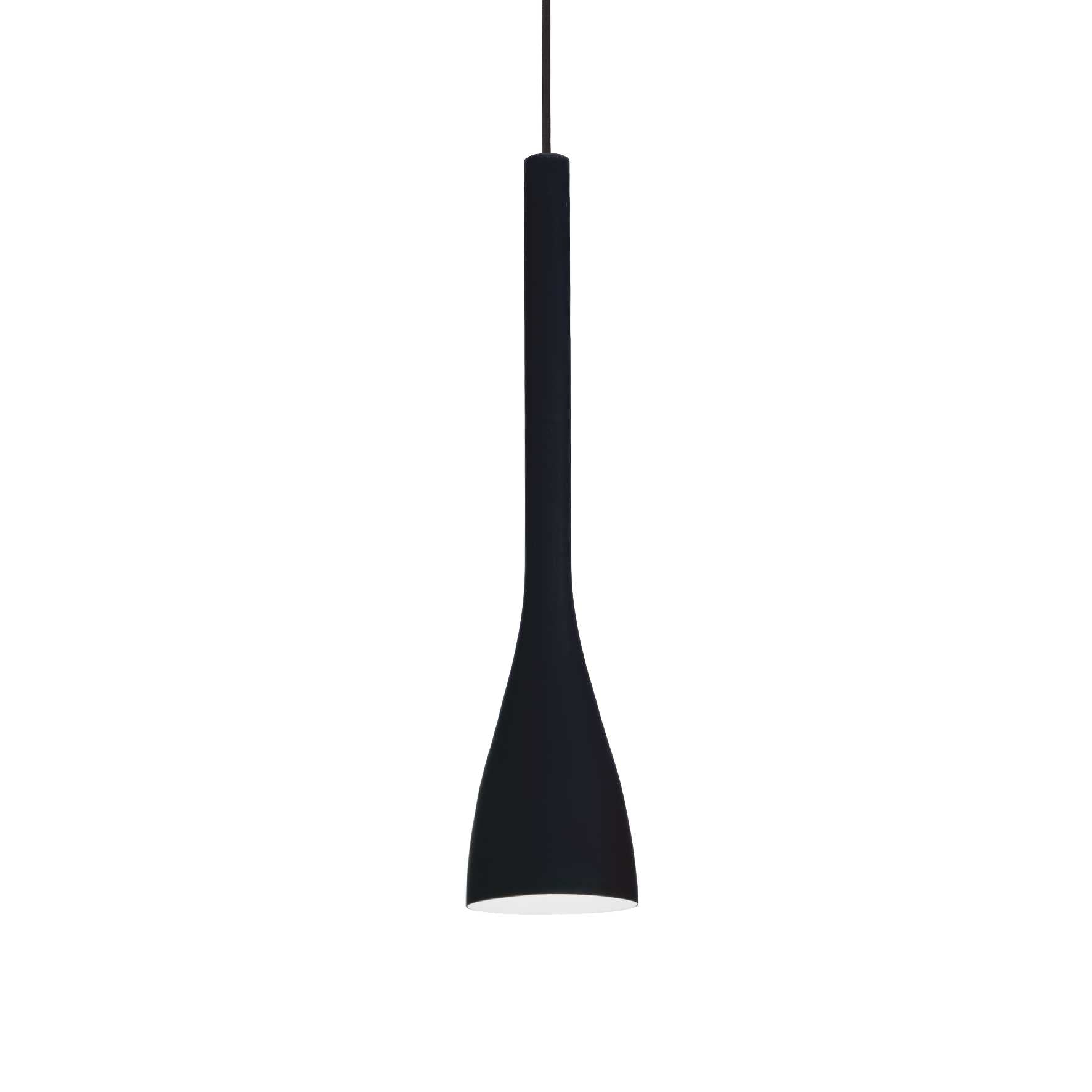 Champagne Small Flut Shaped Island Pendant Drop, Black