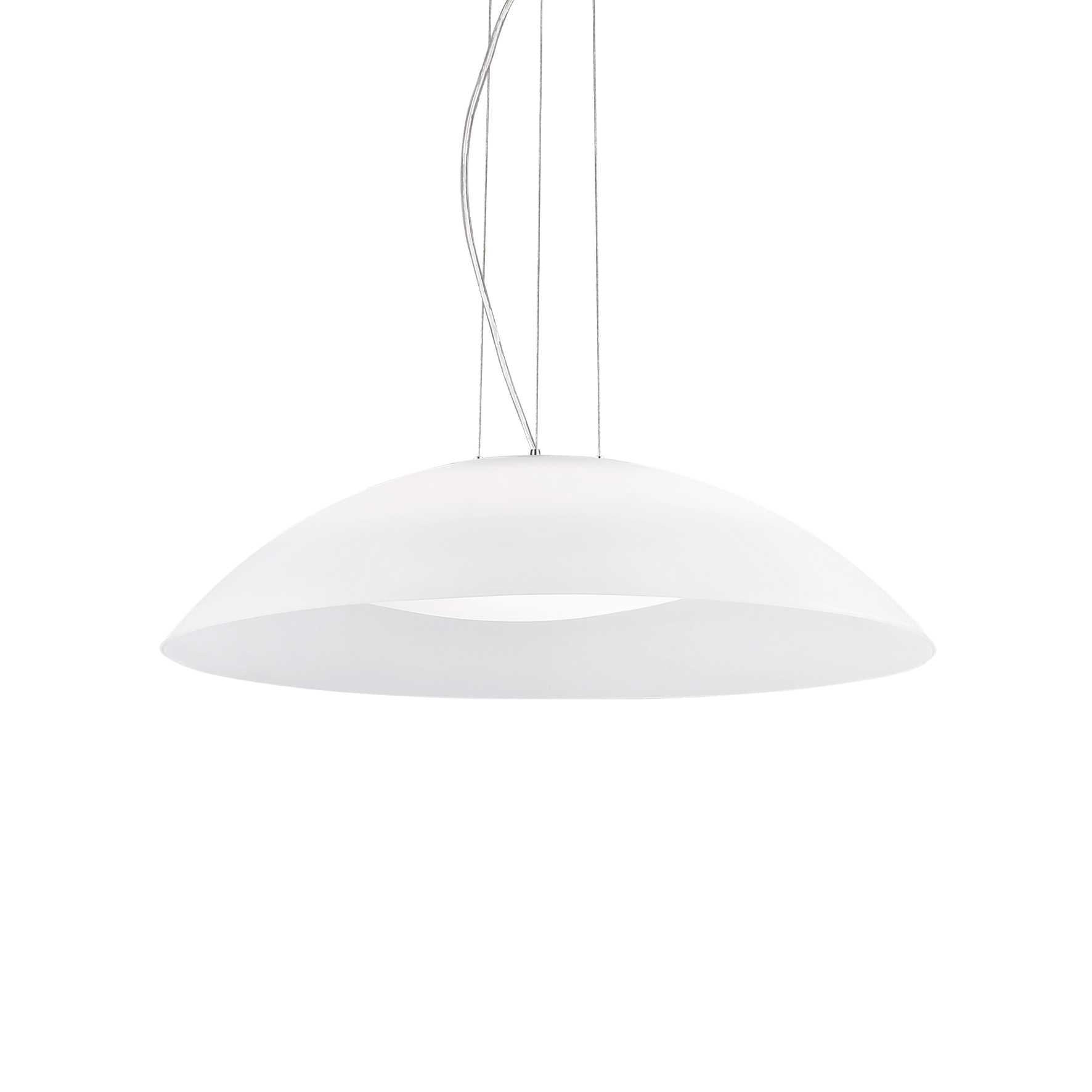 Lena 3 Bulb Pendant Light D64 White