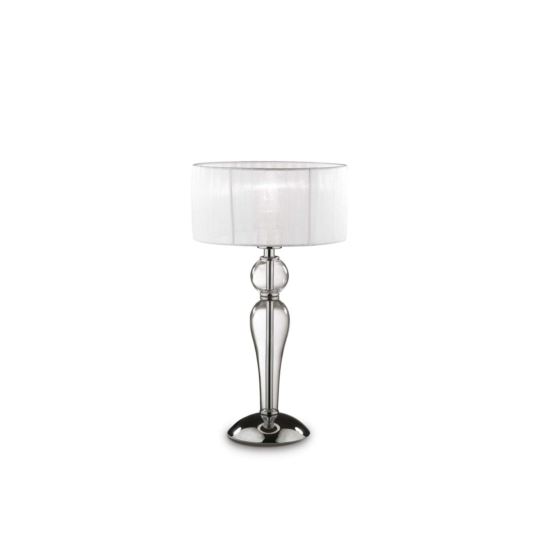 Duchessa Modern Elegant Small Standing Table Lamp With White Shade