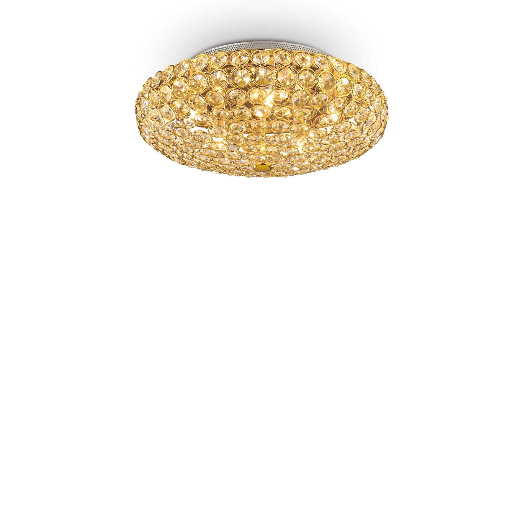 King 5 Bulb Gold Ceiling Light