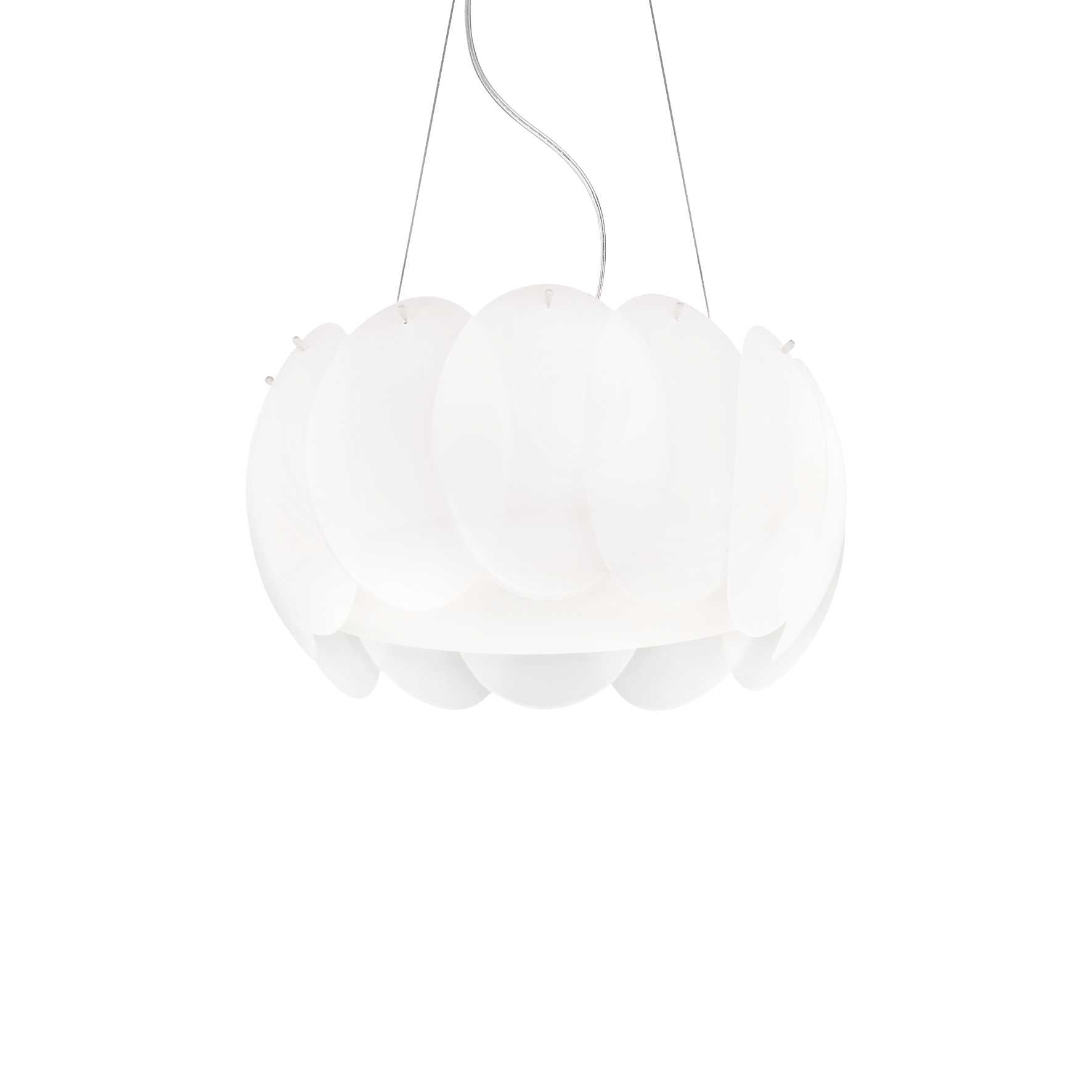 Ovalino 5 Bulb Pendant Light White