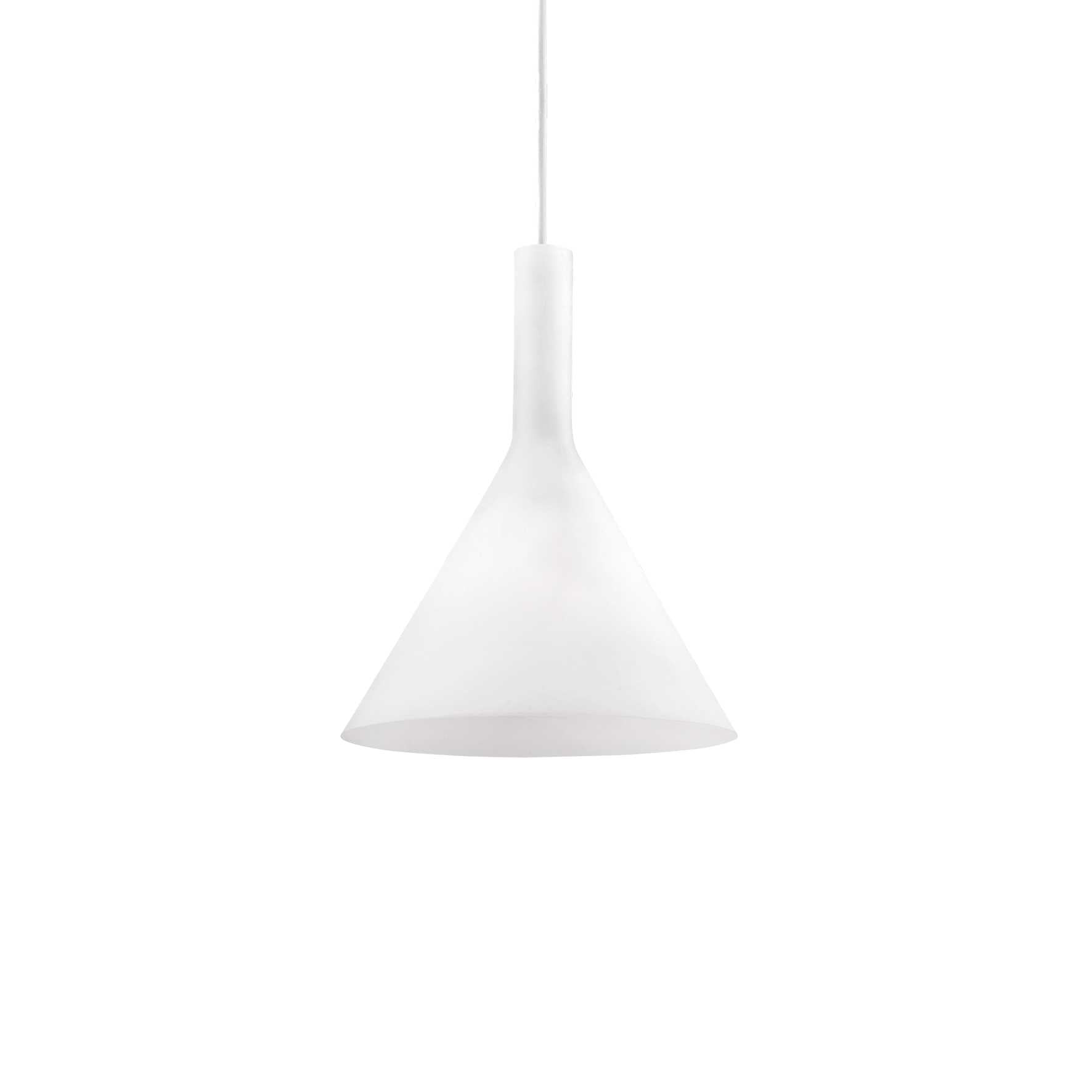 Cocktail Single Pendant Light Small White