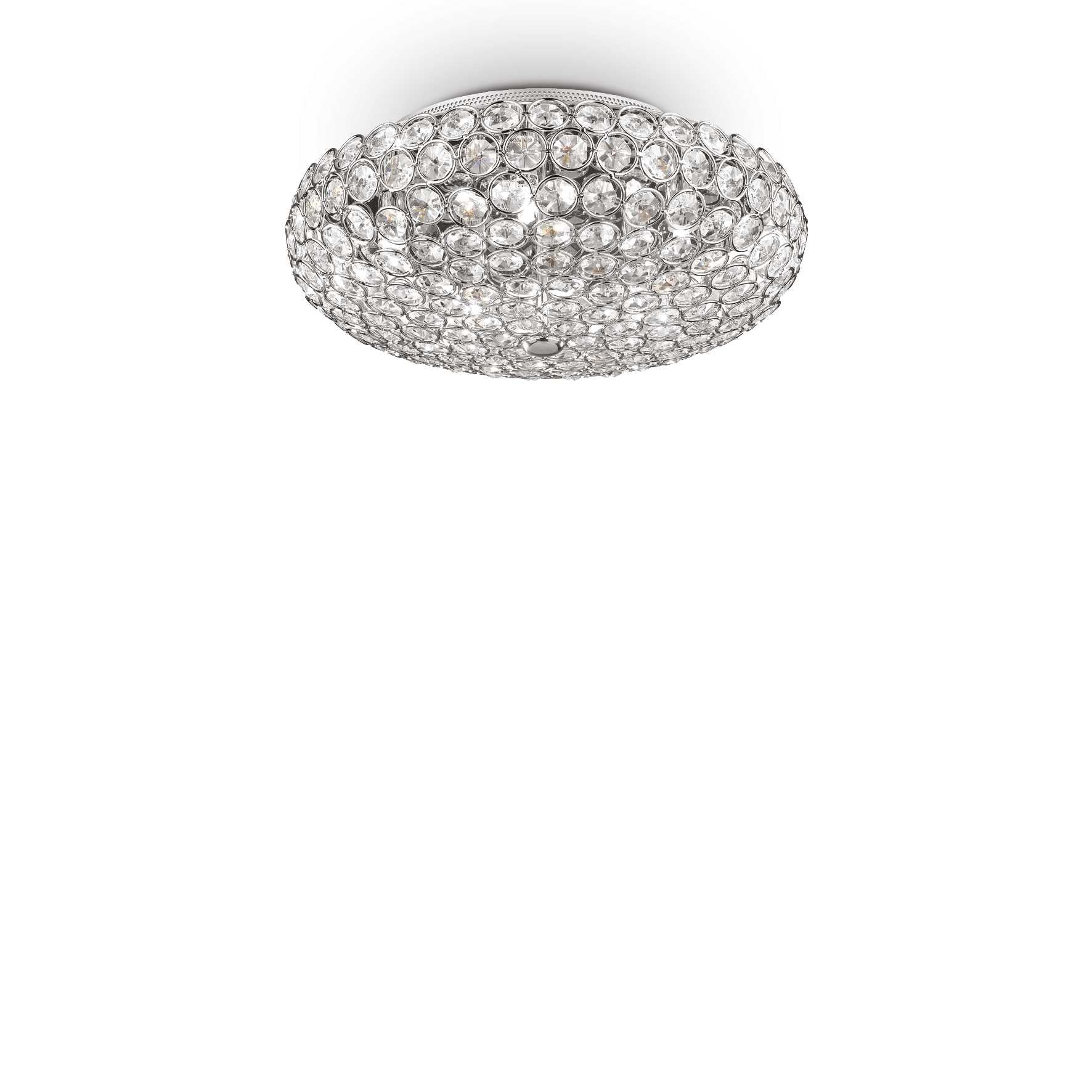 King 5 Bulb Chrome Ceiling Light