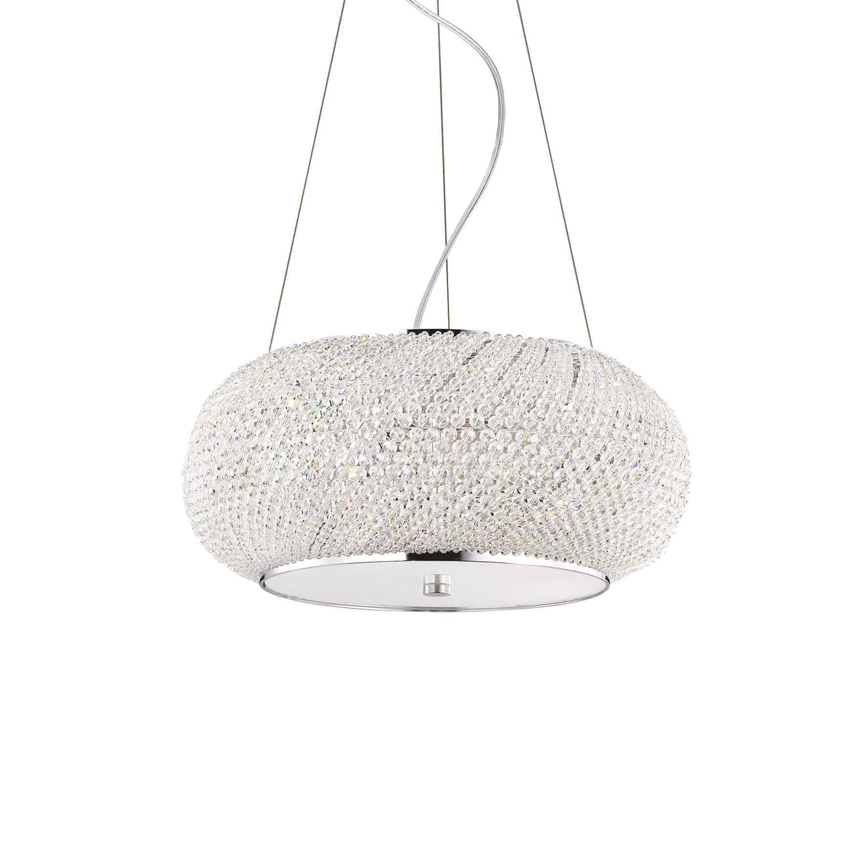 Pasha 6 Bulb Pendant Light Chrome