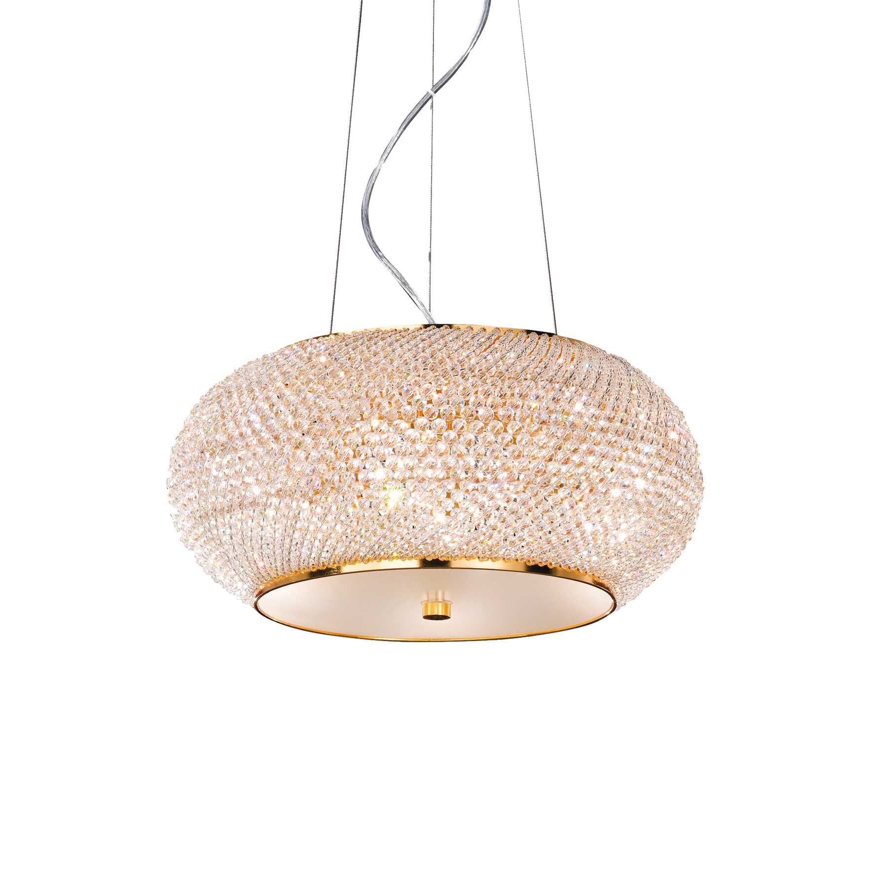 Pasha 6 Bulb Pendant Light Gold