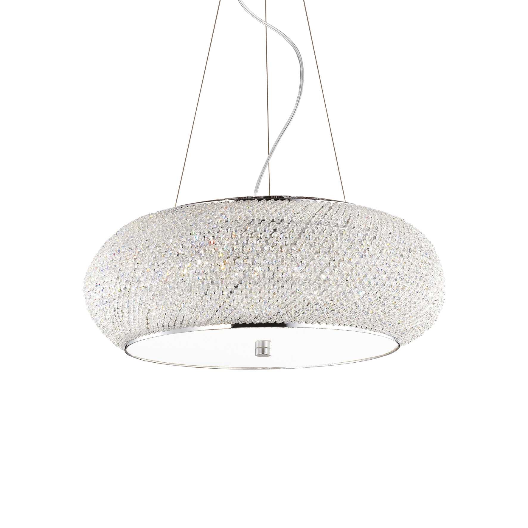 Pasha 10 Bulb Pendant Light Chrome