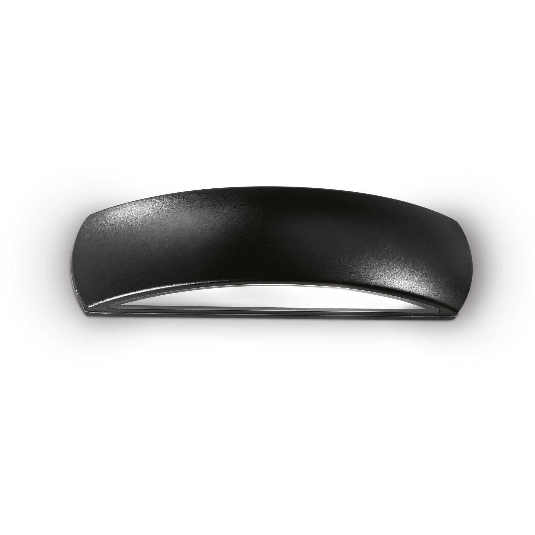 Giove Modern Black Beveled Down Wall Light