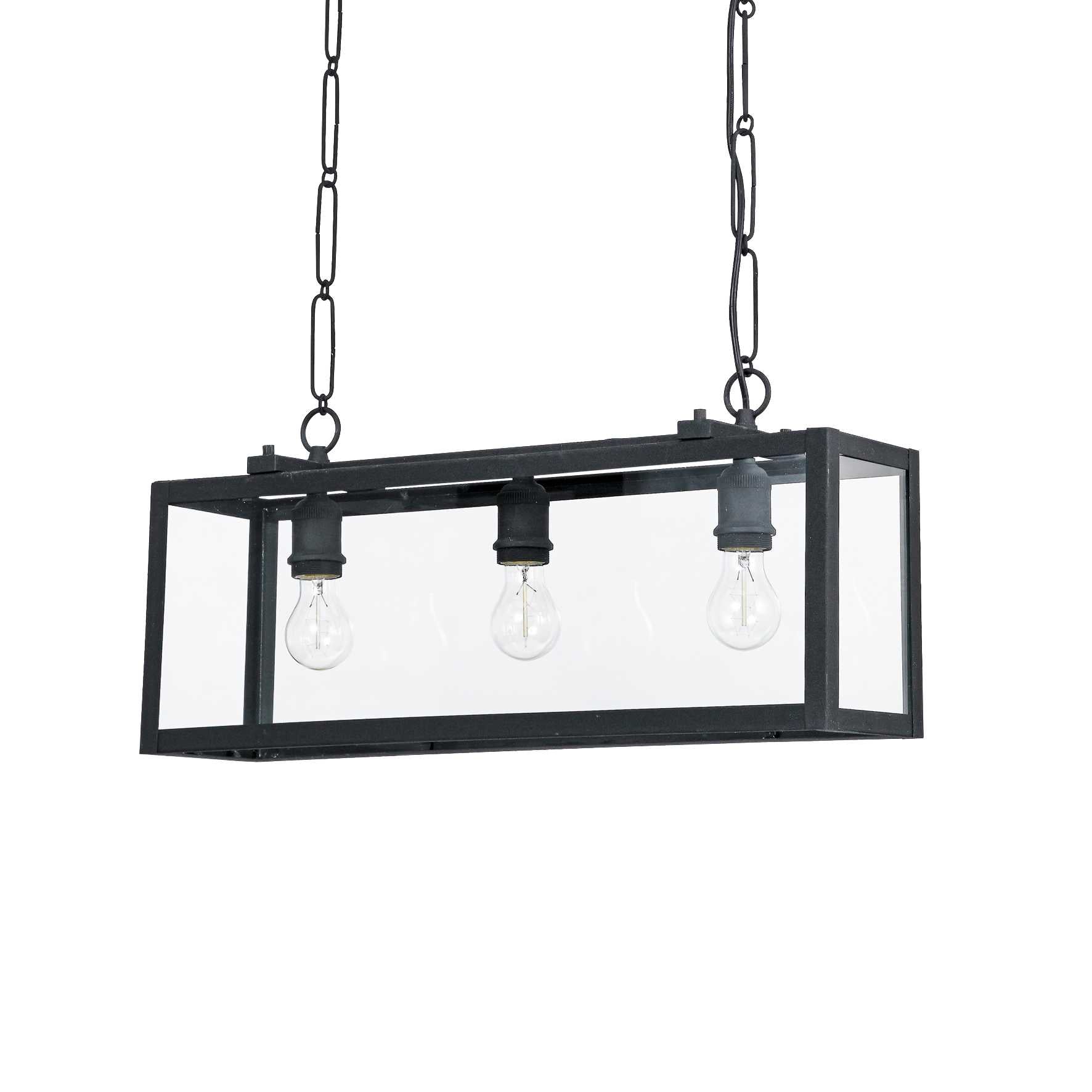 Igor 3 Bulb Pendant Light Black