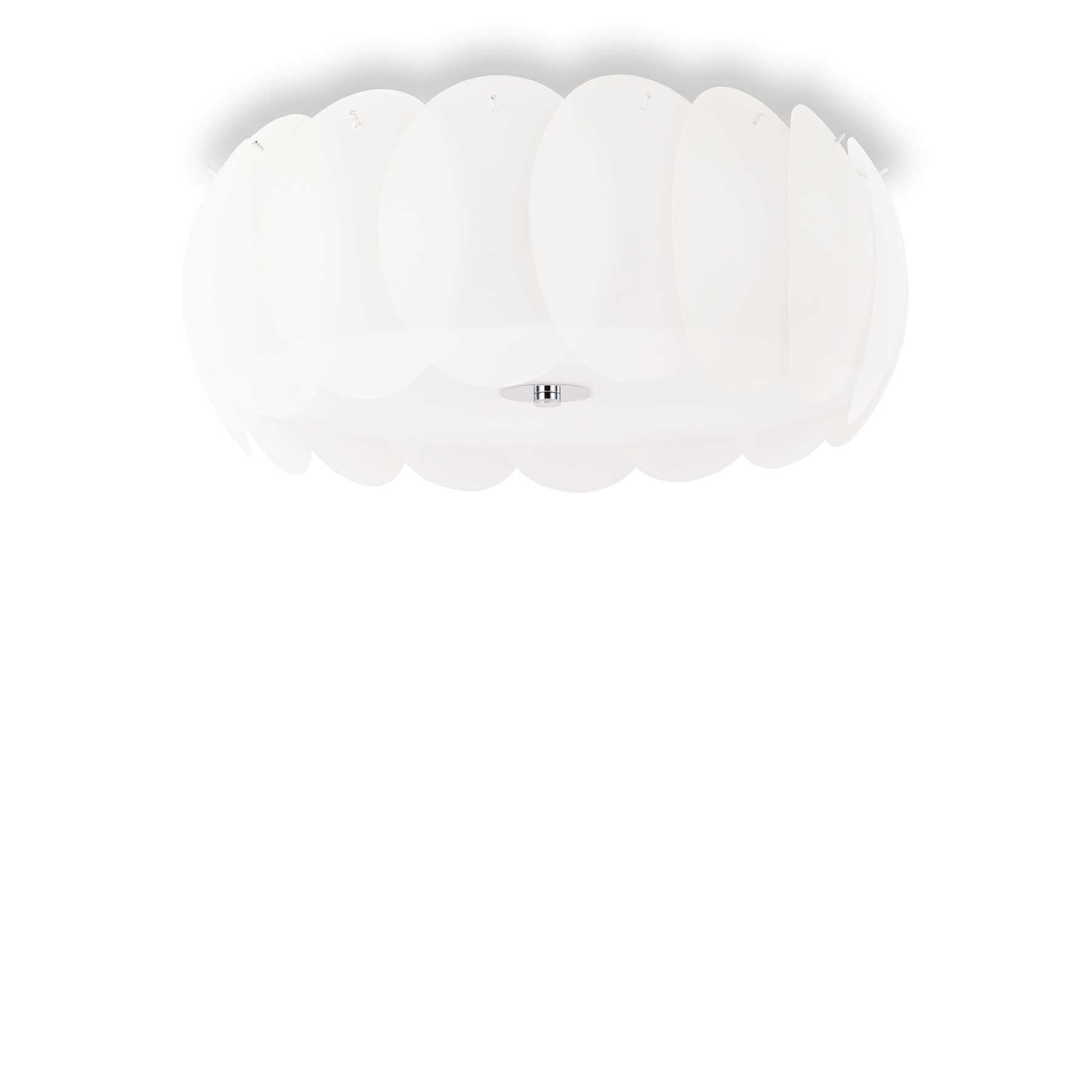 Ovalino 8 Bulb Ceiling Light White