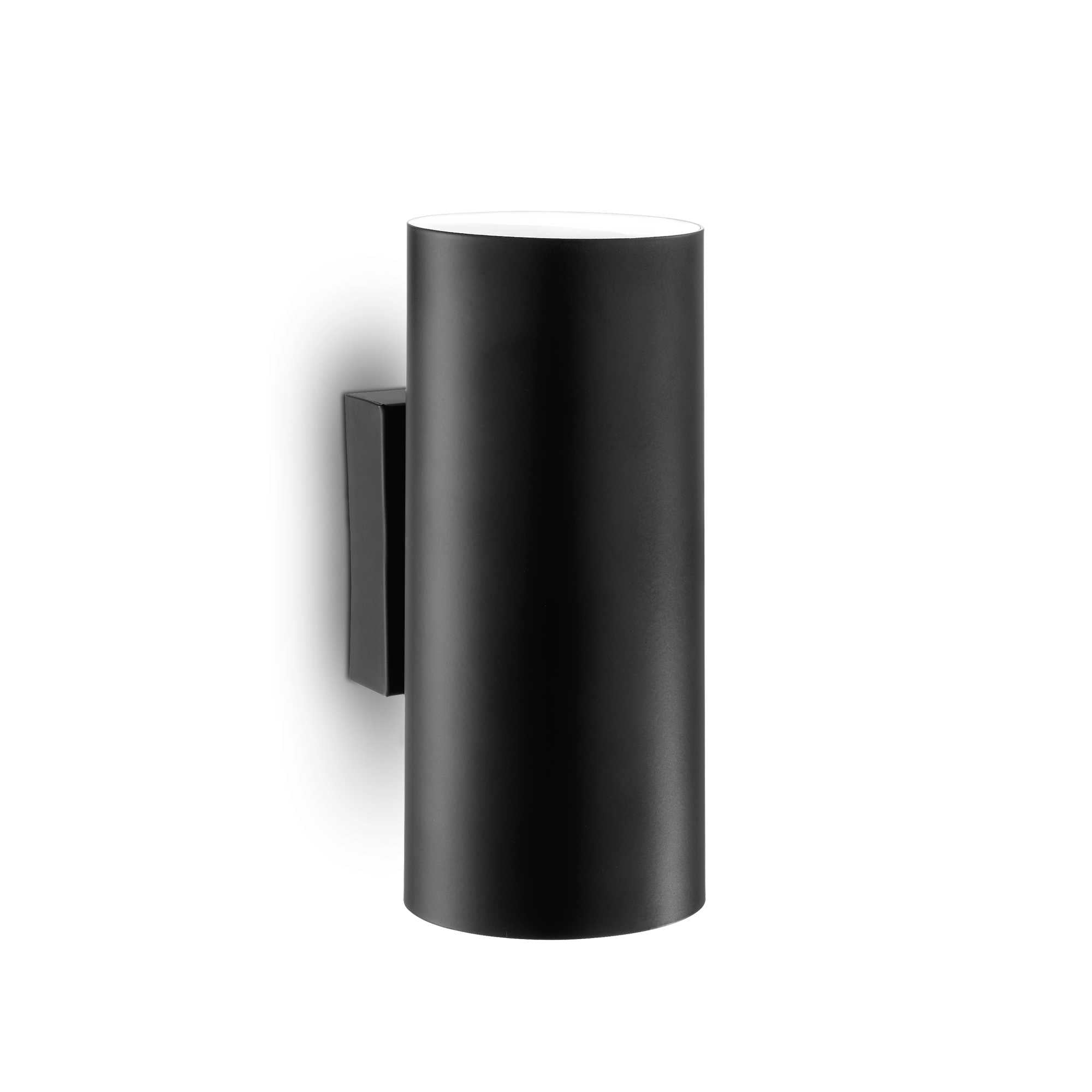 Matt Black Modern Up Down Outdoor Cylinder Wall Light