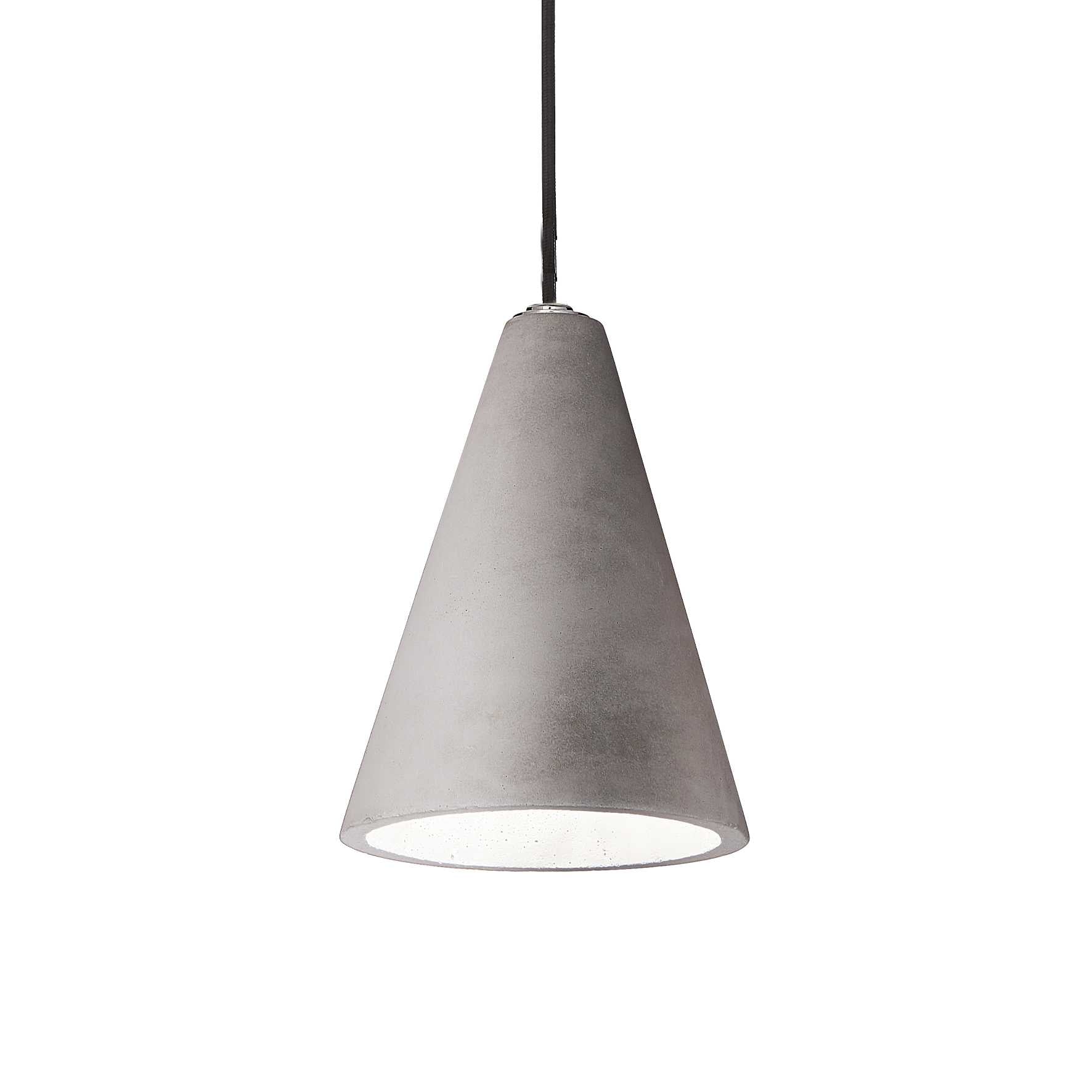 Oil 2 Single Pendant Light Cement Stone