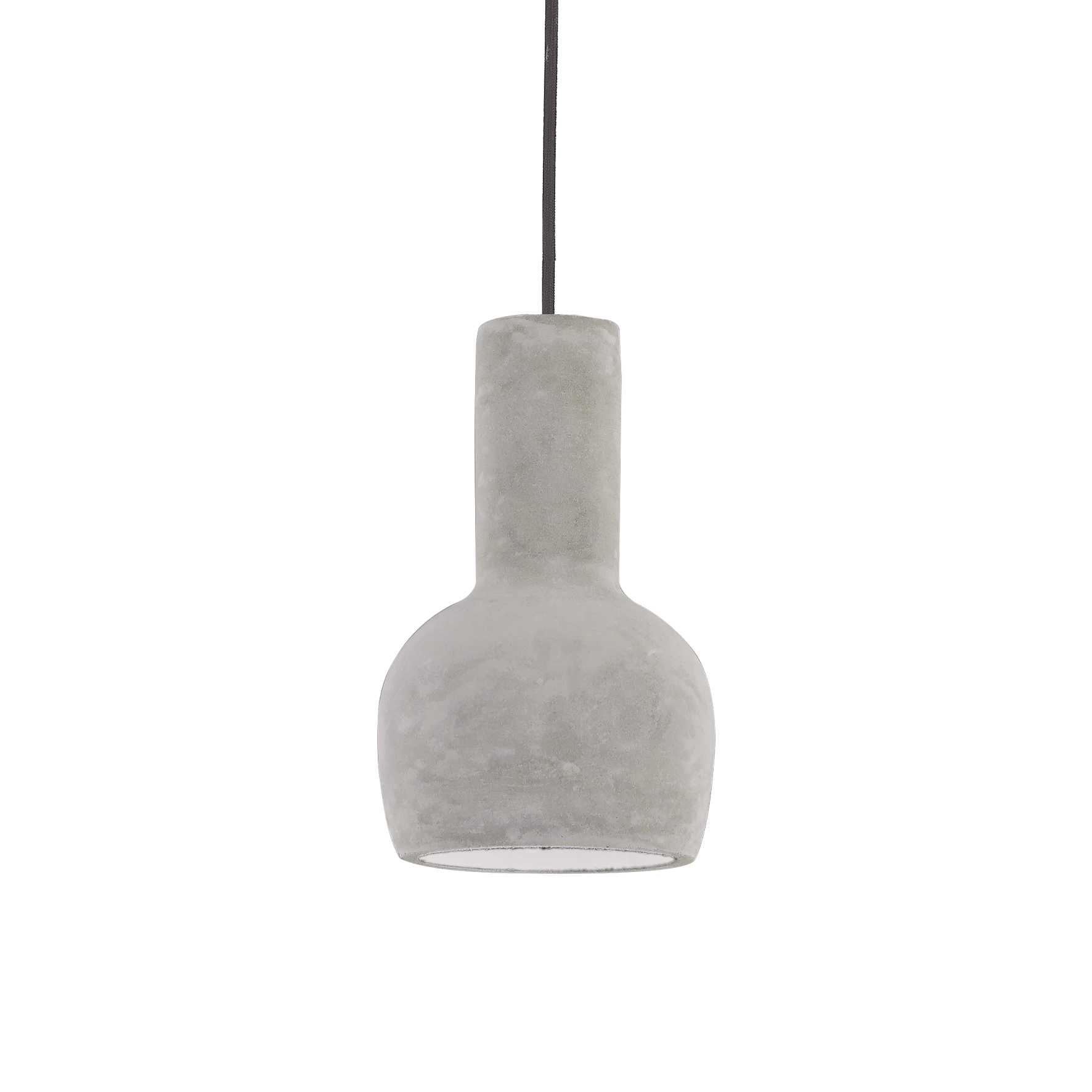 Oil 3 Single Pendant Light Cement Stone