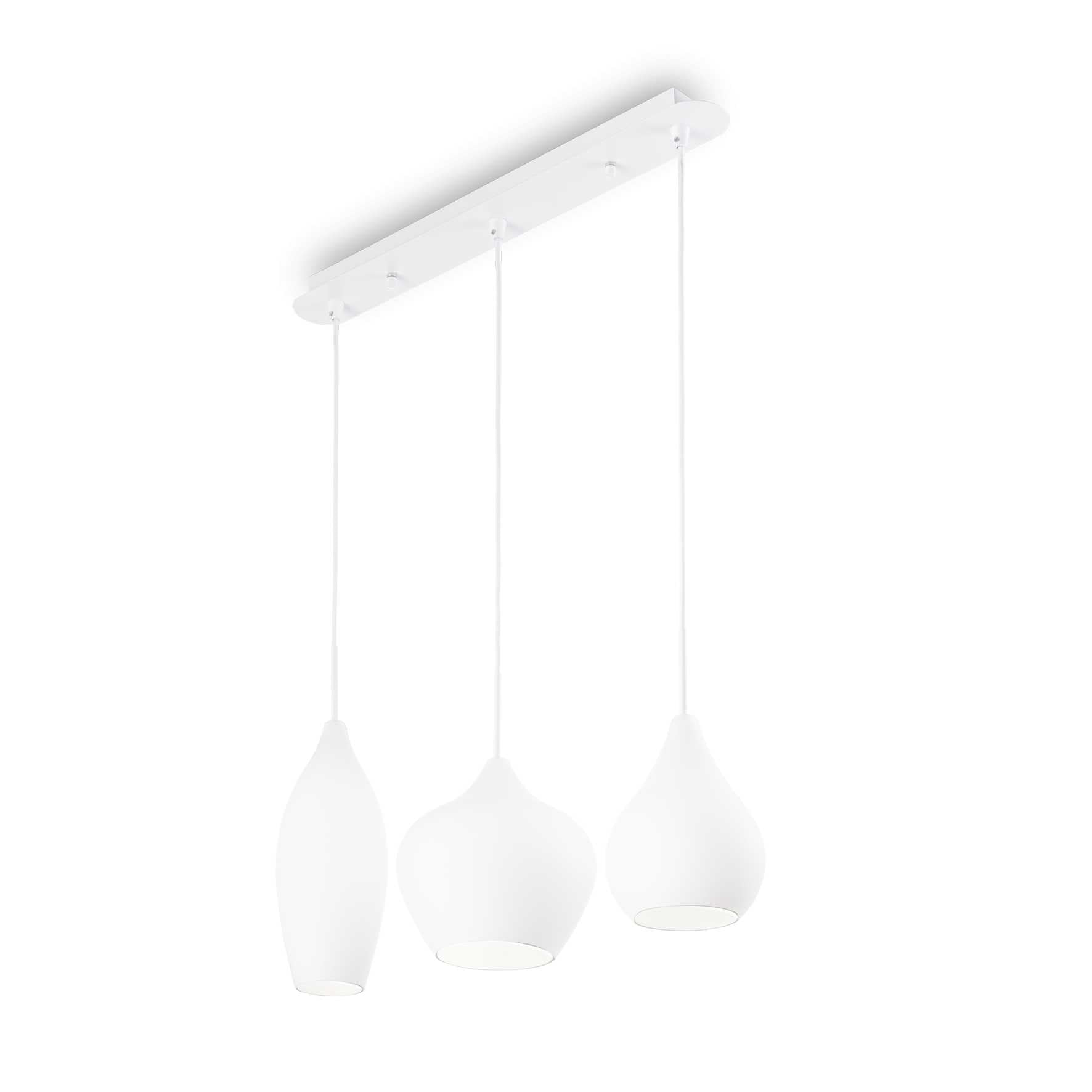 Soft 3 Bulb Pendant Light White