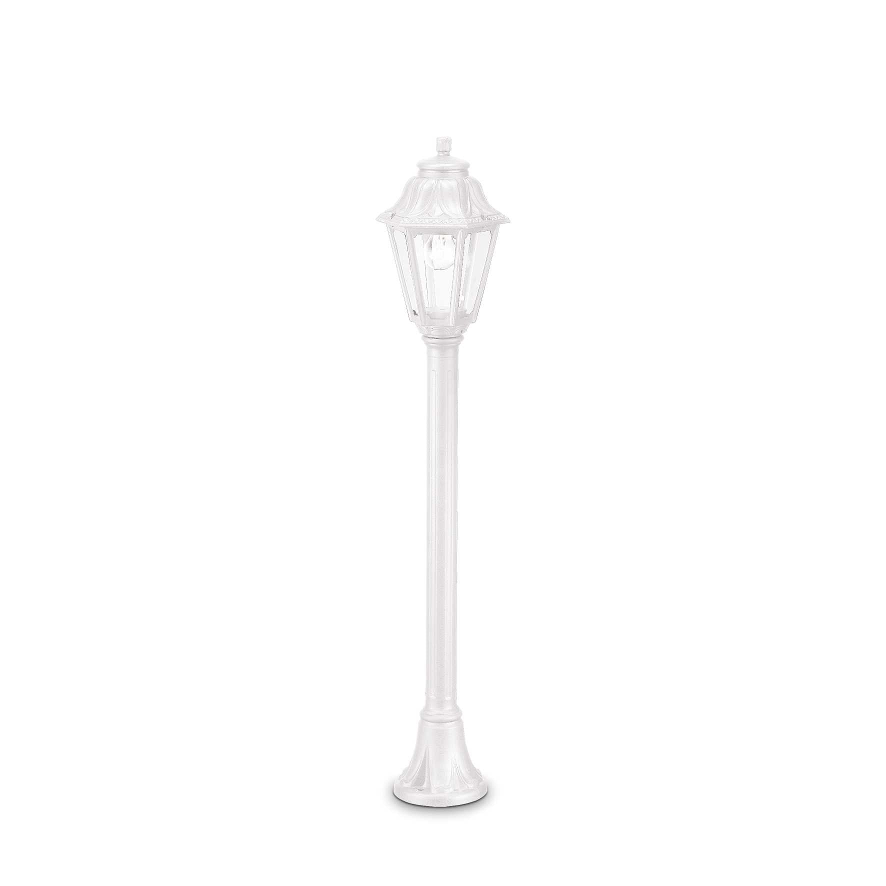 Anna Resin Pathway Lantern Light with 6 Sided Lantern, White