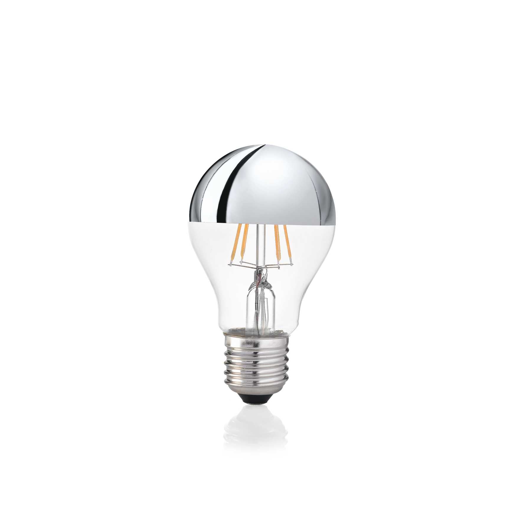 Light Bulb Classic E27 8W Goccia Chrome