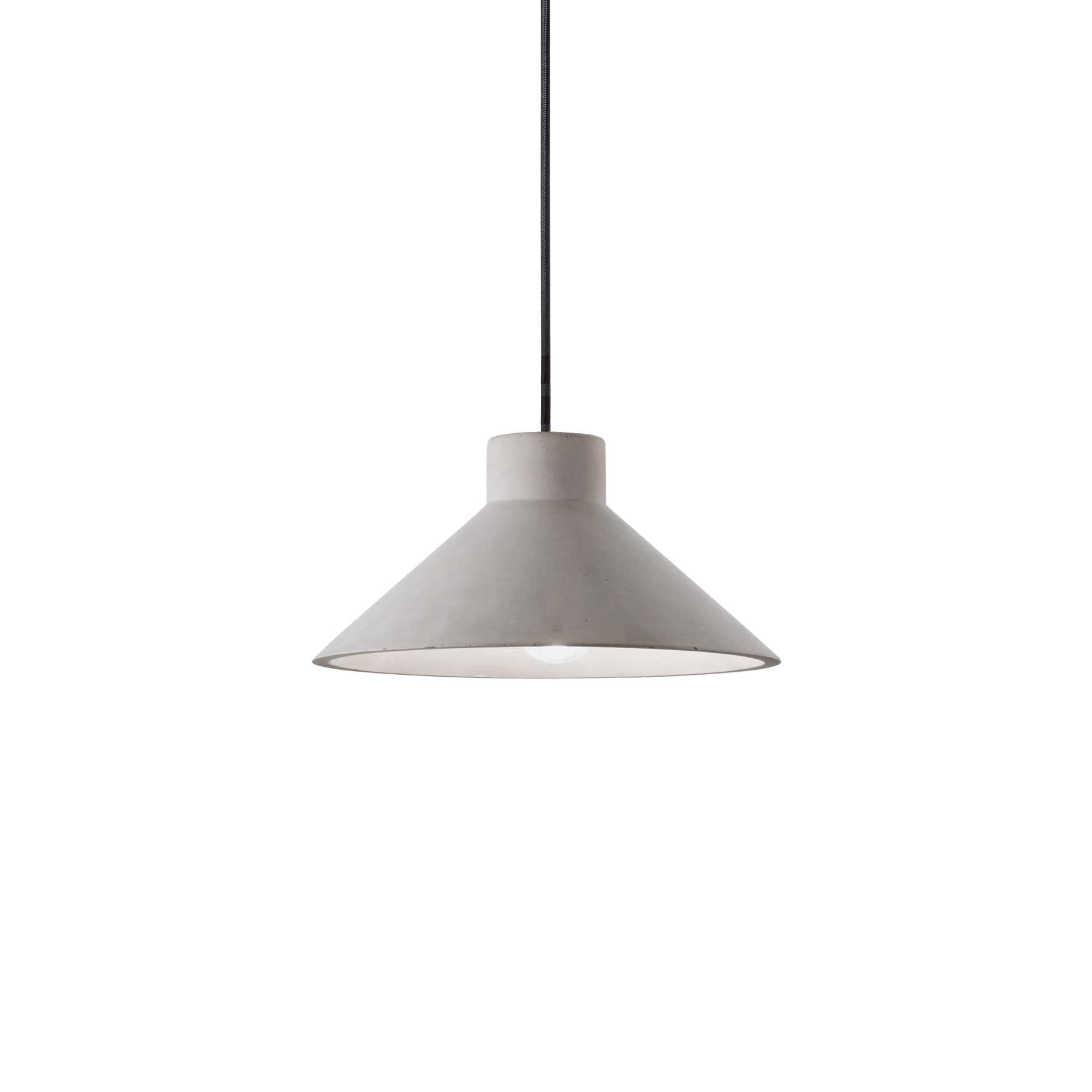 Oil 6 Single Pendant Light Cement Stone