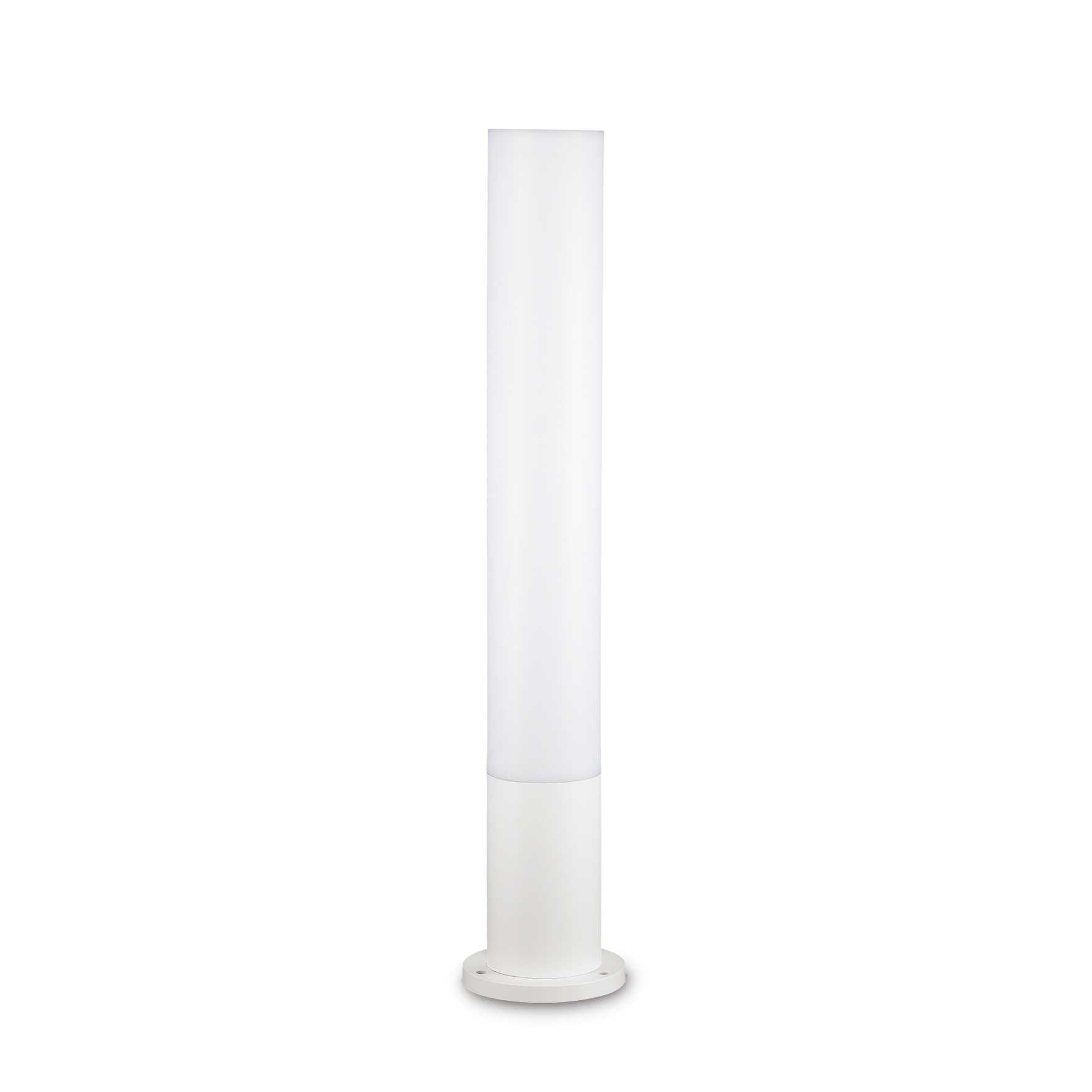 Edo Tubular Garden IP44 Post Light White