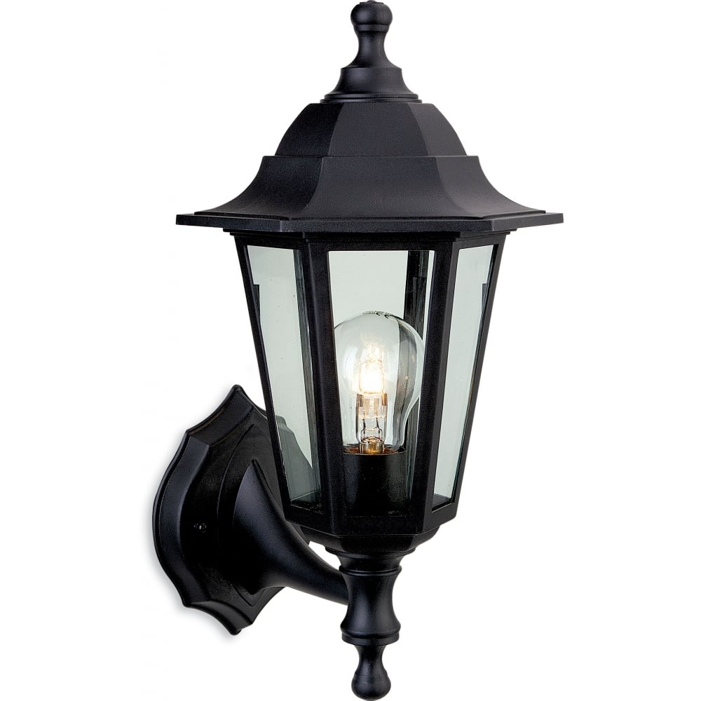 Staid Traditional Black Coach Lantern Outdoor