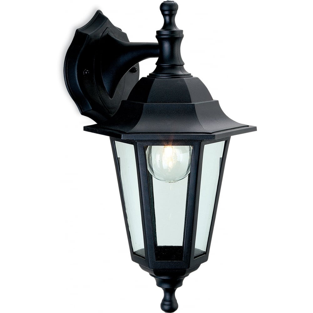 Staid Traditional Black Coach Lantern Outdoor