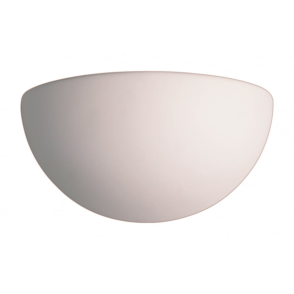 Ecliptic Art Deco Zen Matt White Wall Uplighter