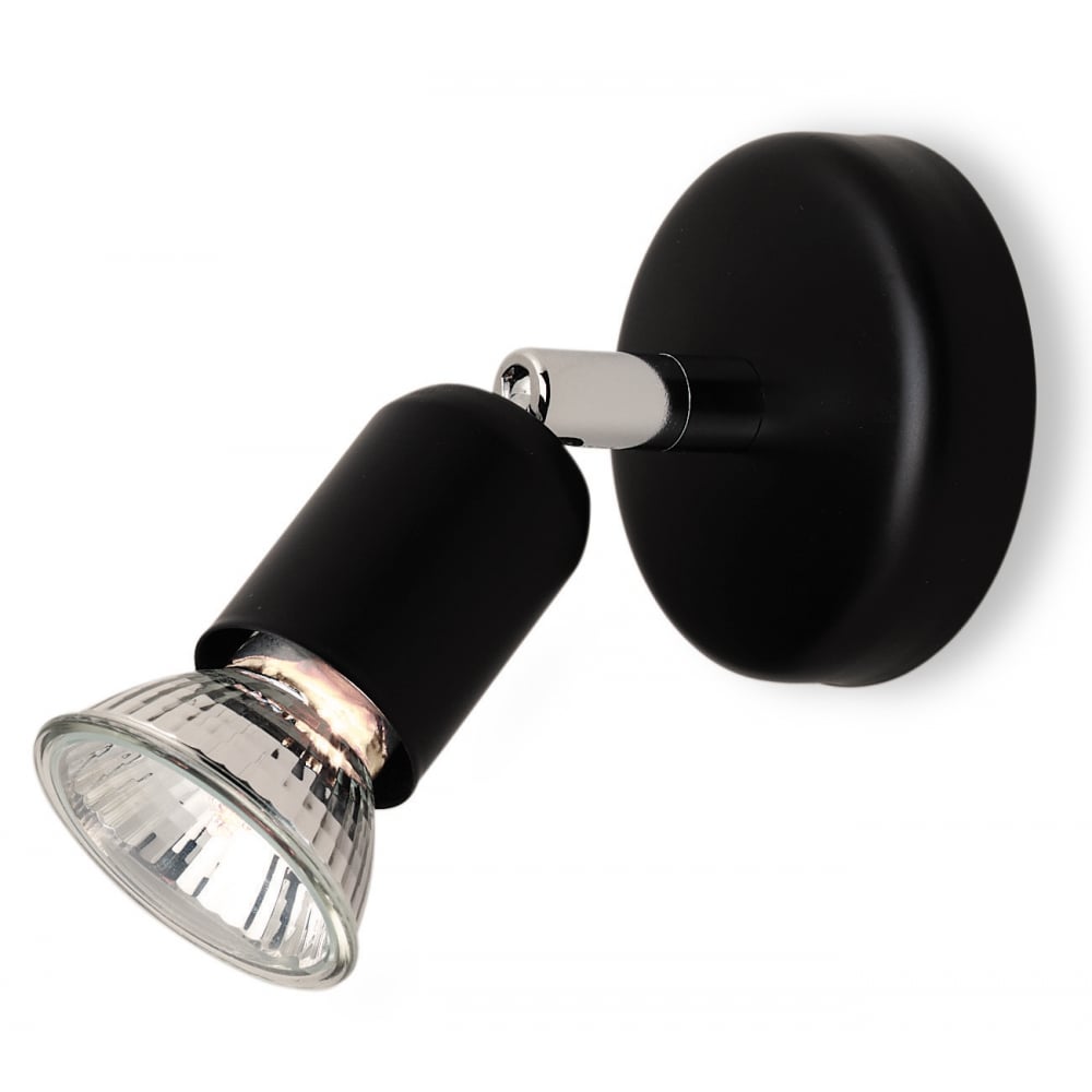 Pivotal Black Adjustable Ceiling Spotlight