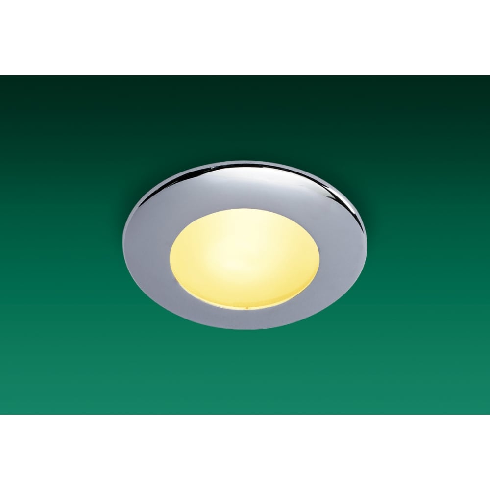 Compress Modern Chrome Bathroom Downlight