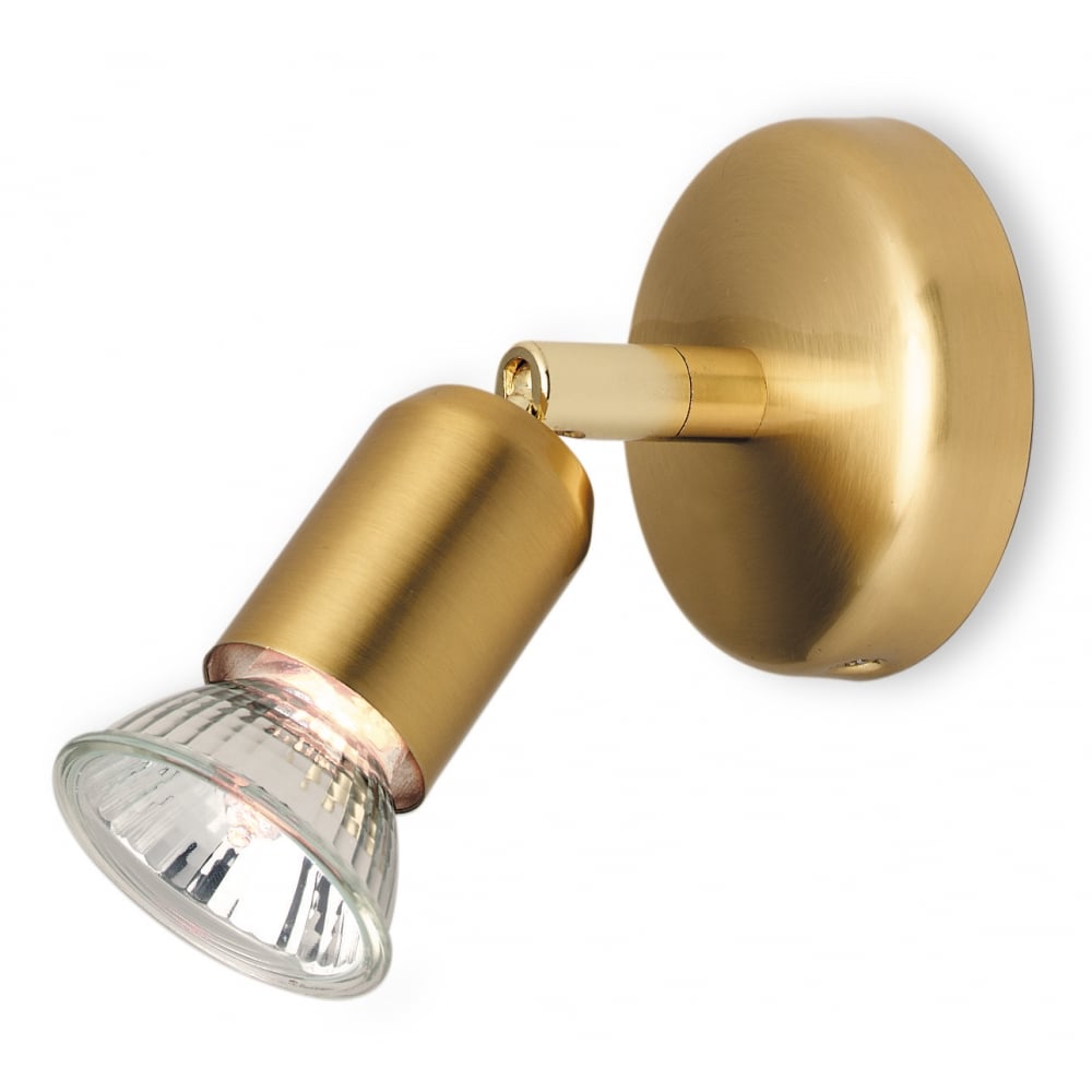 Pivotal Brushed Brass Adjustable Ceiling Spotlight