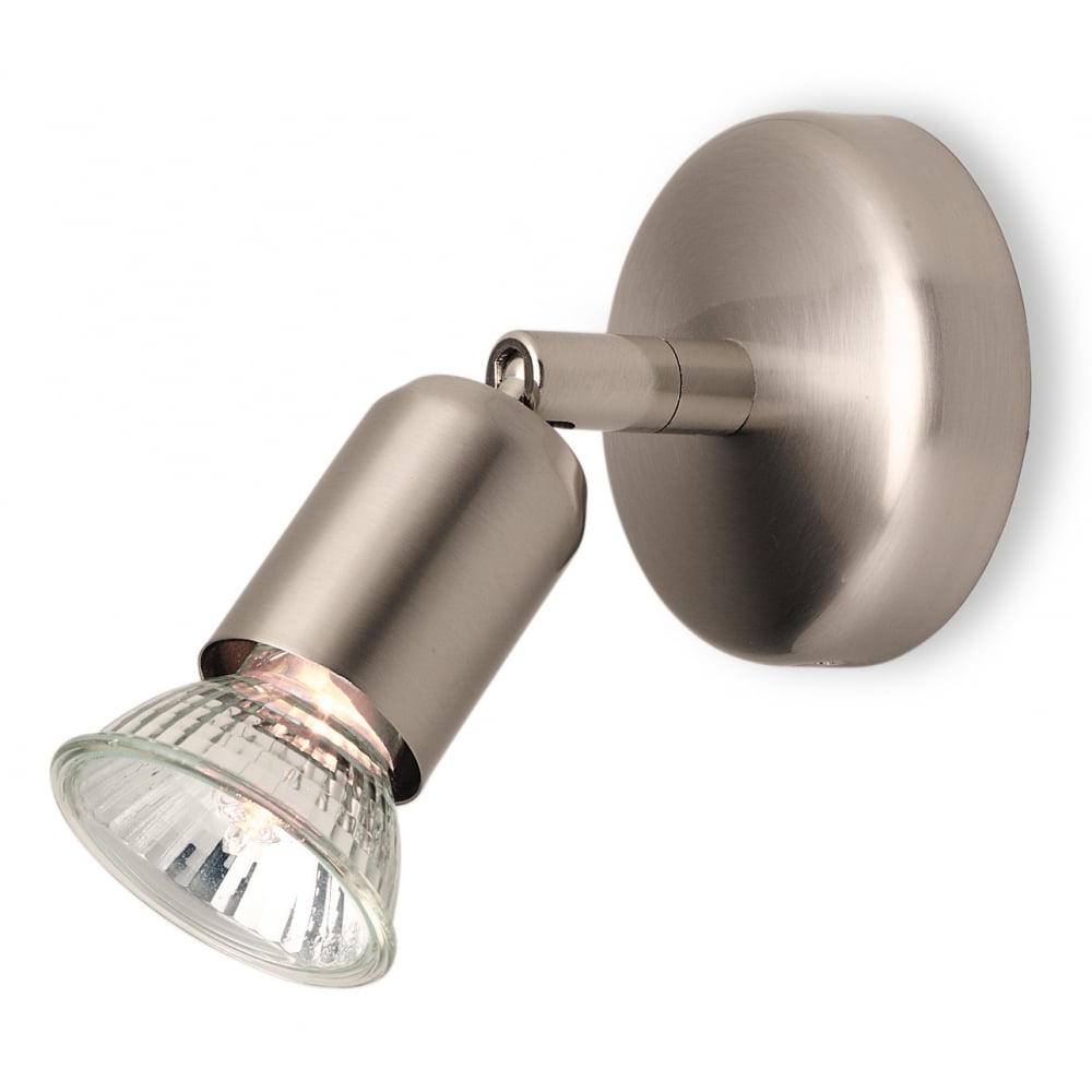 Pivotal Brushed Steel Adjustable Ceiling Spotlight