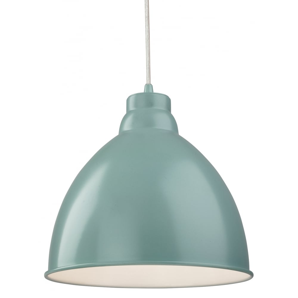 Plummet Modern Cream Dome Shade Ceiling Pendant Light Fitting