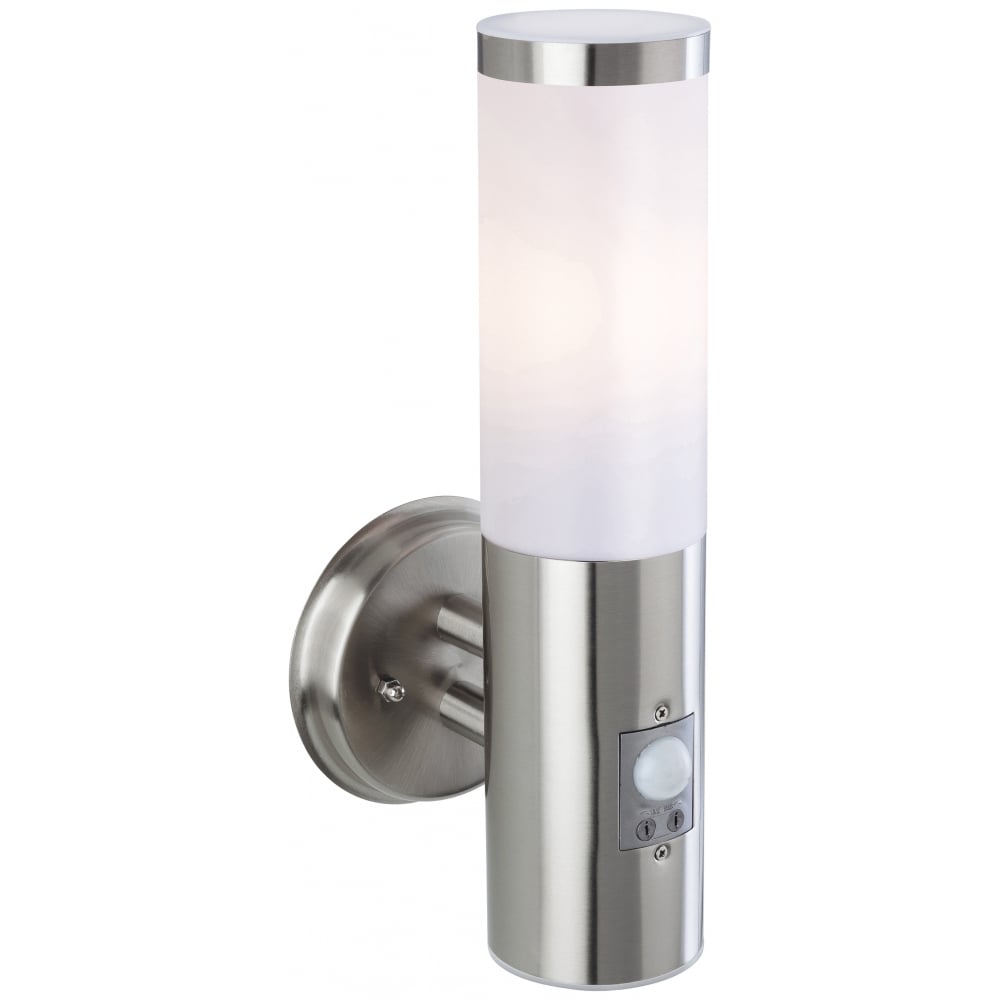 Chromatic Modern Stainless Steel Bathroom Sensor Cylinder Down Wall Light