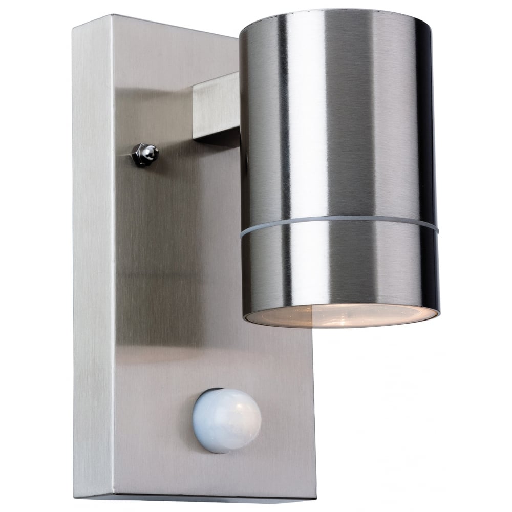 Chromatic Modern Stainless Steel Bathroom Cylinder Sensor Up / Down Wall Light