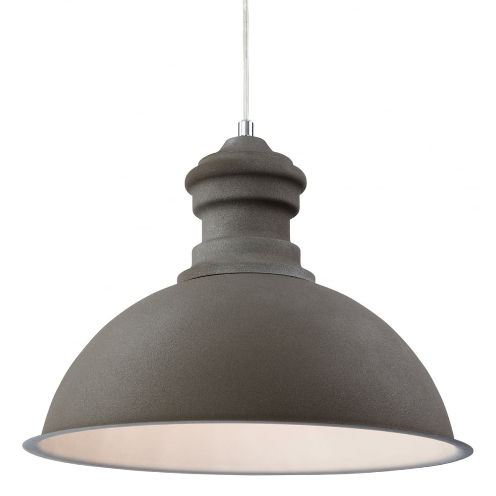 Herculean Modern Concrete Dome Shade Ceiling Pendant Light Fitting