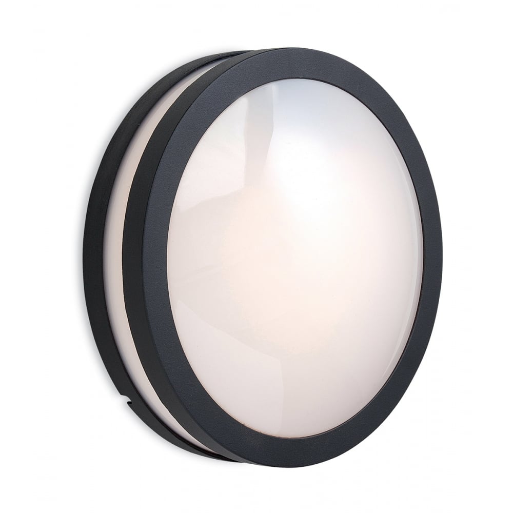 Ecliptic Modern Black Outdoor Flush Wall Light