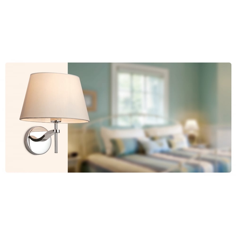 Taper Modern Polished Chrome Wall Sconce Light