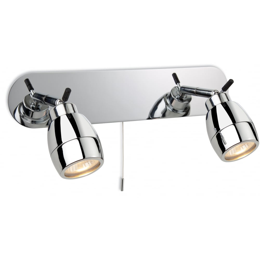 Modal Modern Polished Chrome Bathroom Spotlight Bar