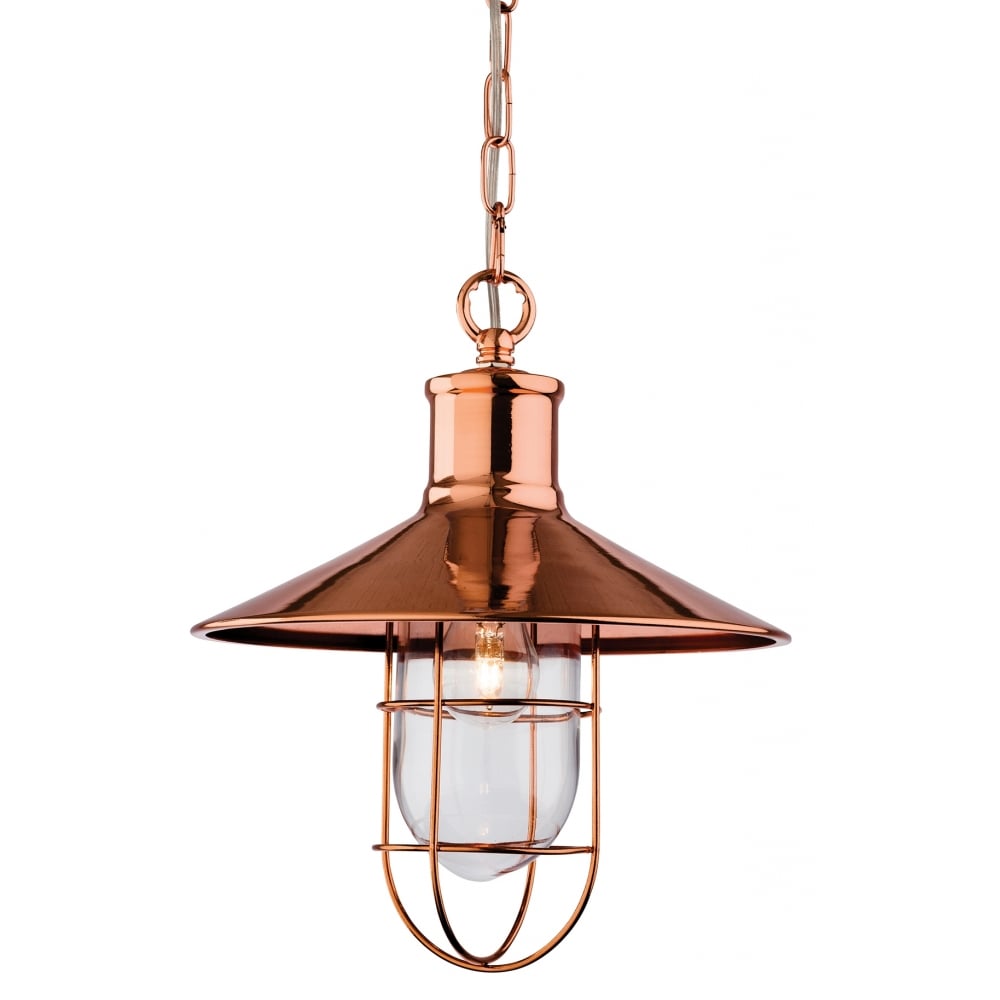 Pacific Vintage, American Tradtional Fisherman Copper Ceiling Pendant Light Fitting