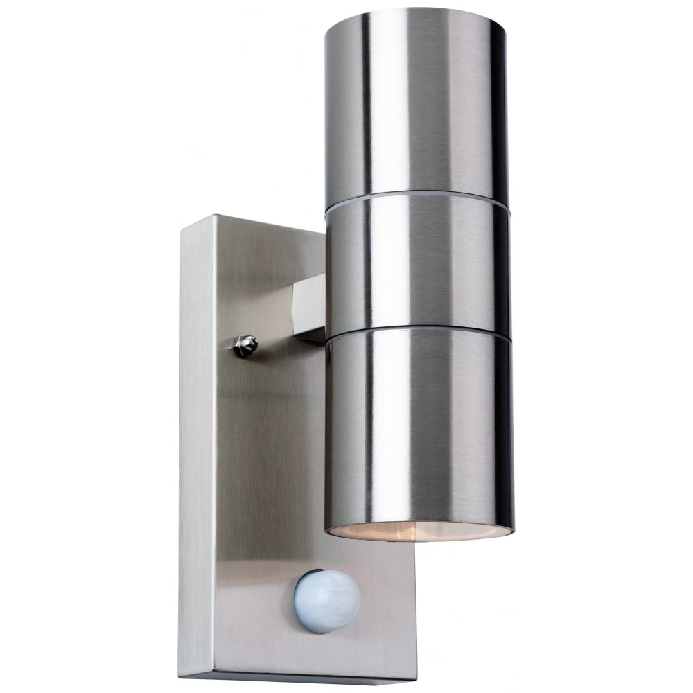 Chromatic Modern Stainless Steel Bathroom Sensor Down Wall Light