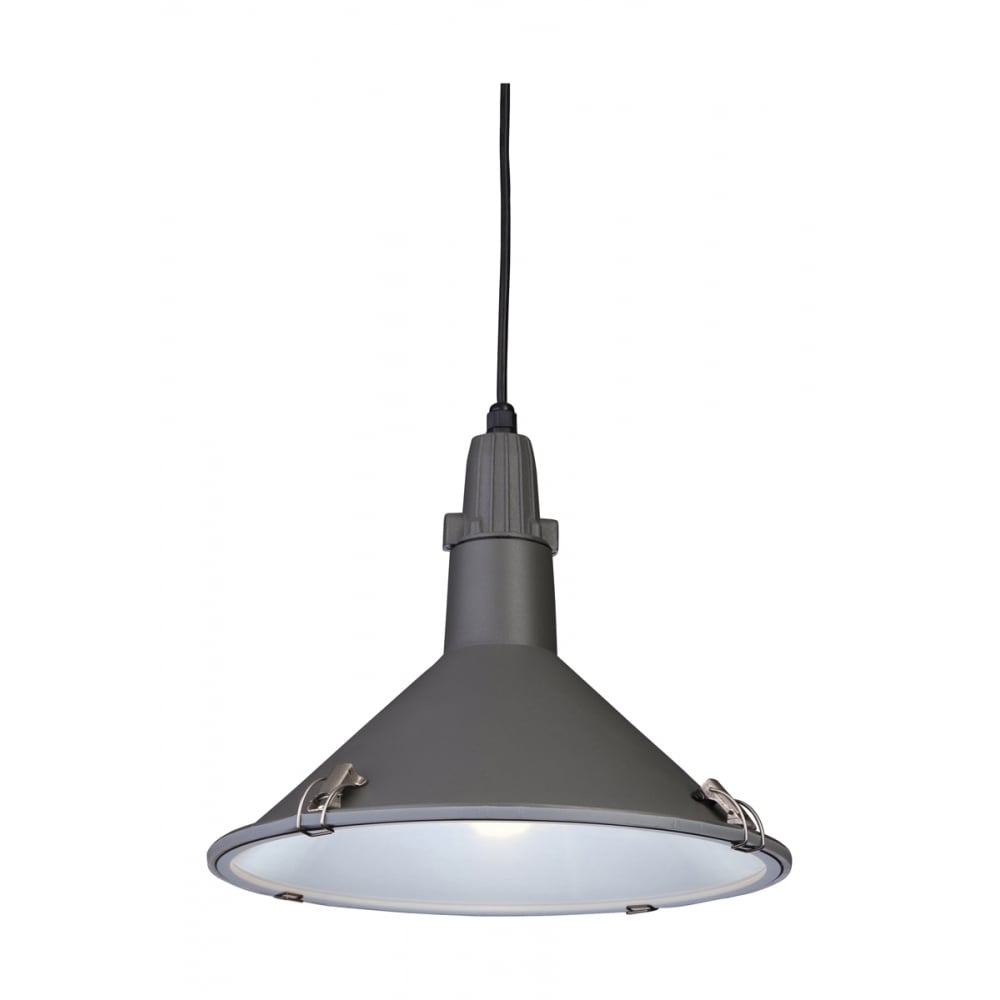 Plummet Modern Scandinavian Anthracite Outdoor Hanging Pendant Light