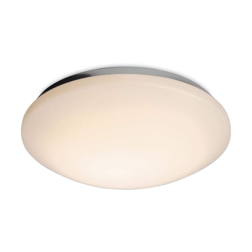 Orbital Modern White Flush Glass Shade Ceiling Light