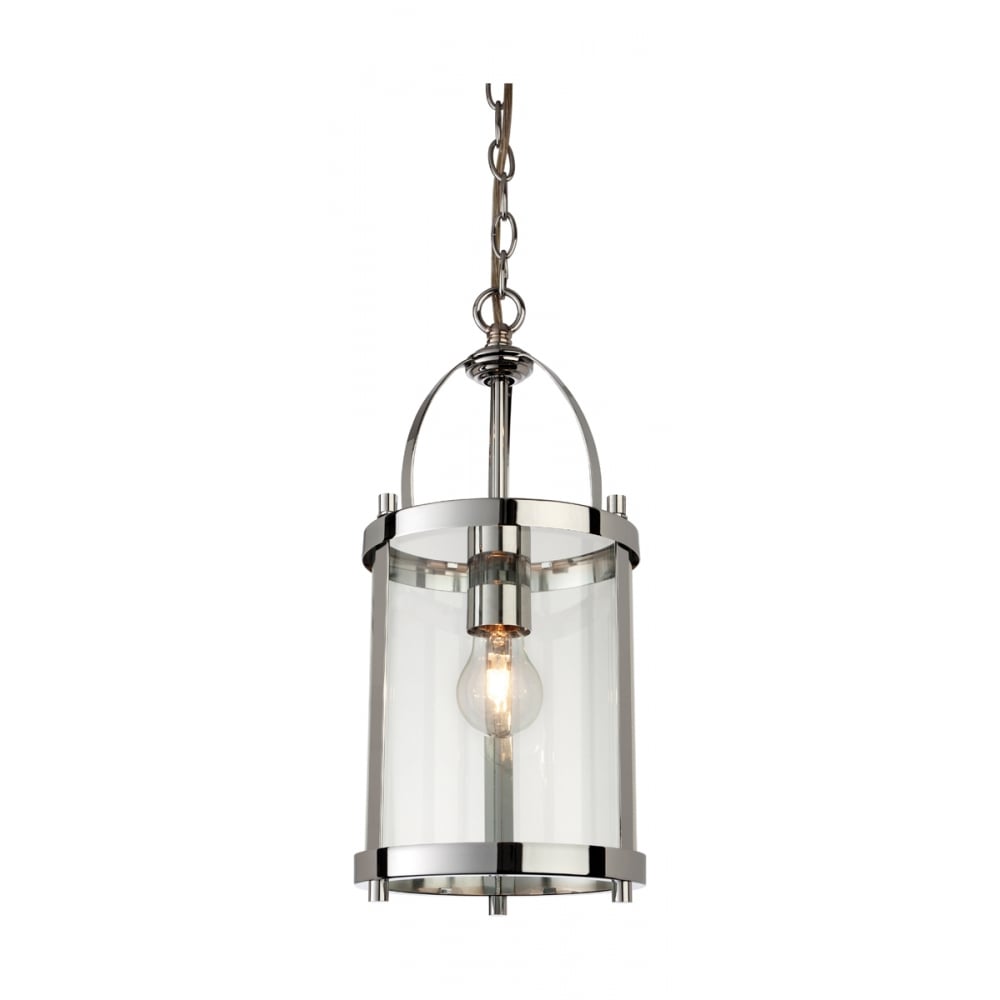 Flux Traditional Chrome Lantern Light Fitting