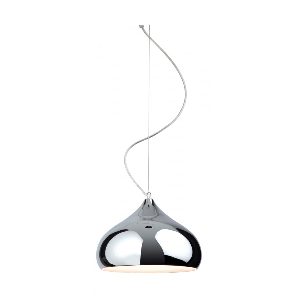 Plummet Polished Chrome Hanging Pendant Light