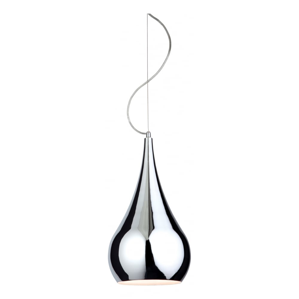 Plummet Polished Chrome Hanging Pendant Light