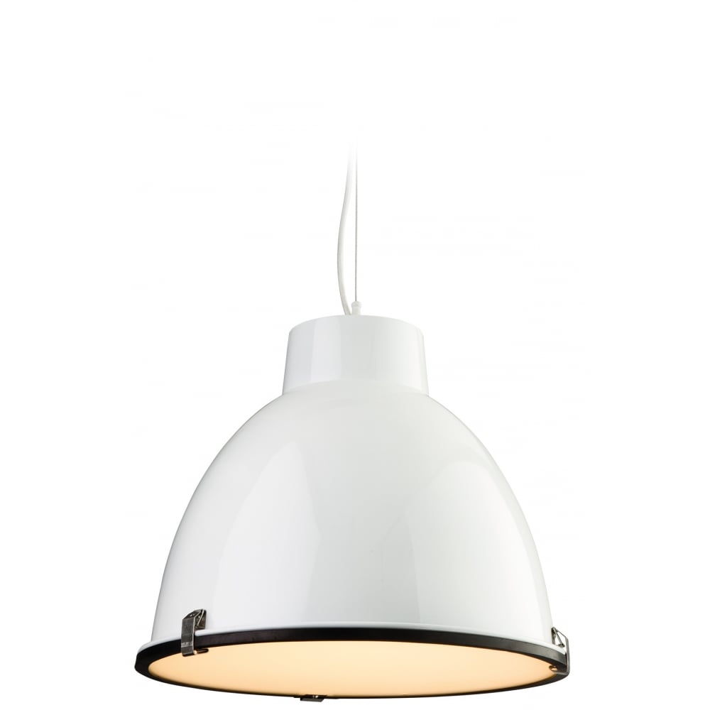 Bistro White Dome Ceiling Pendant