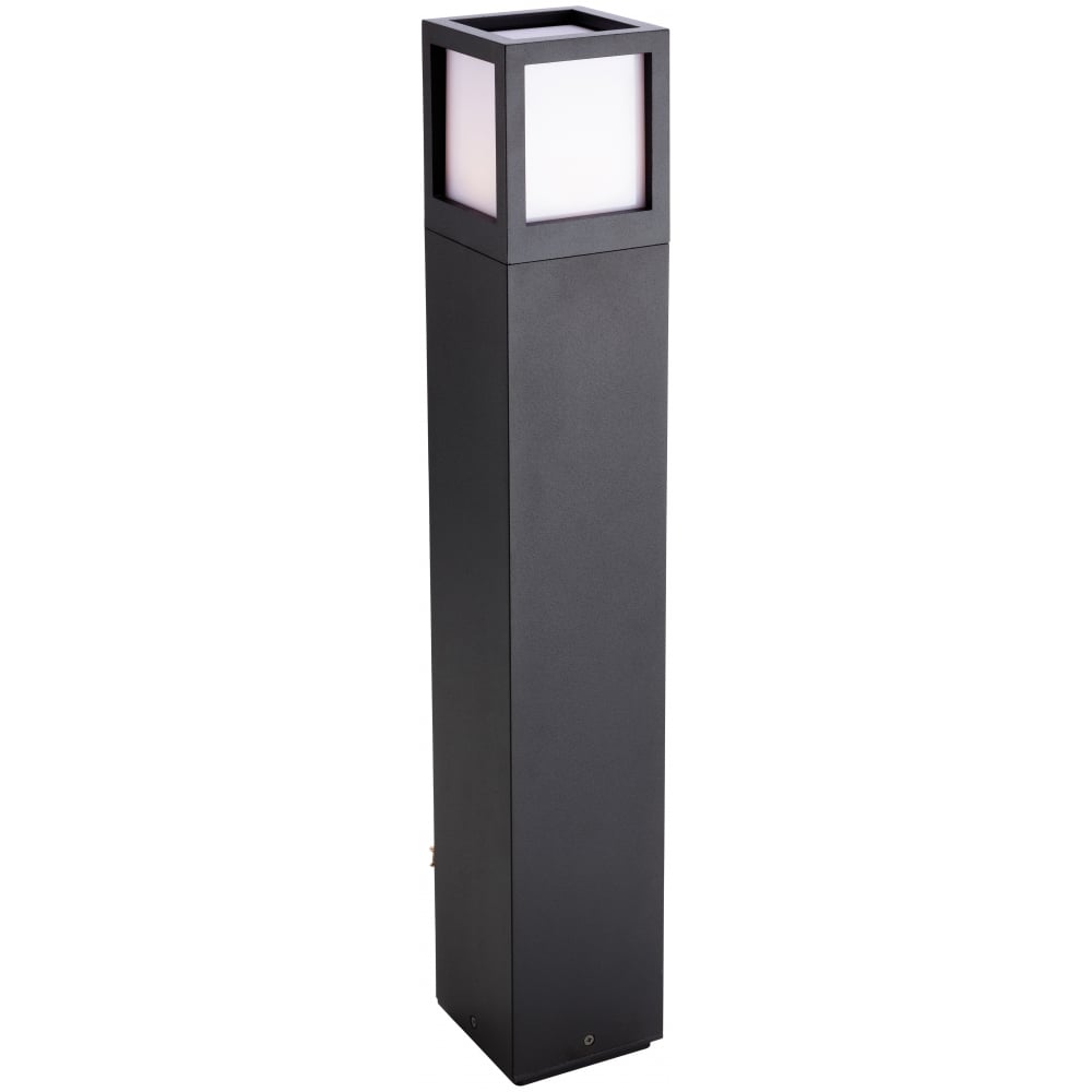 Bloc Modern Industrial Large Graphite Outdoor Bollard Post